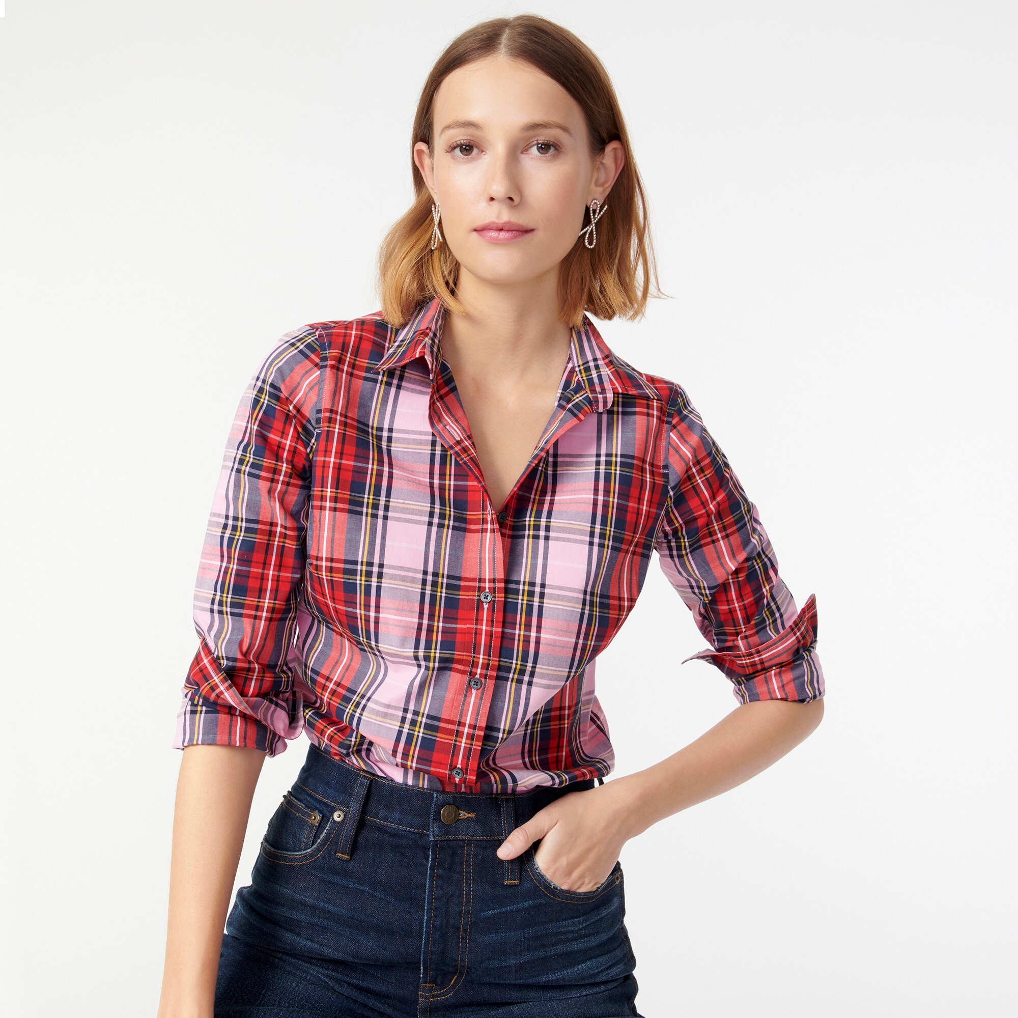 j crew slim stretch perfect shirt