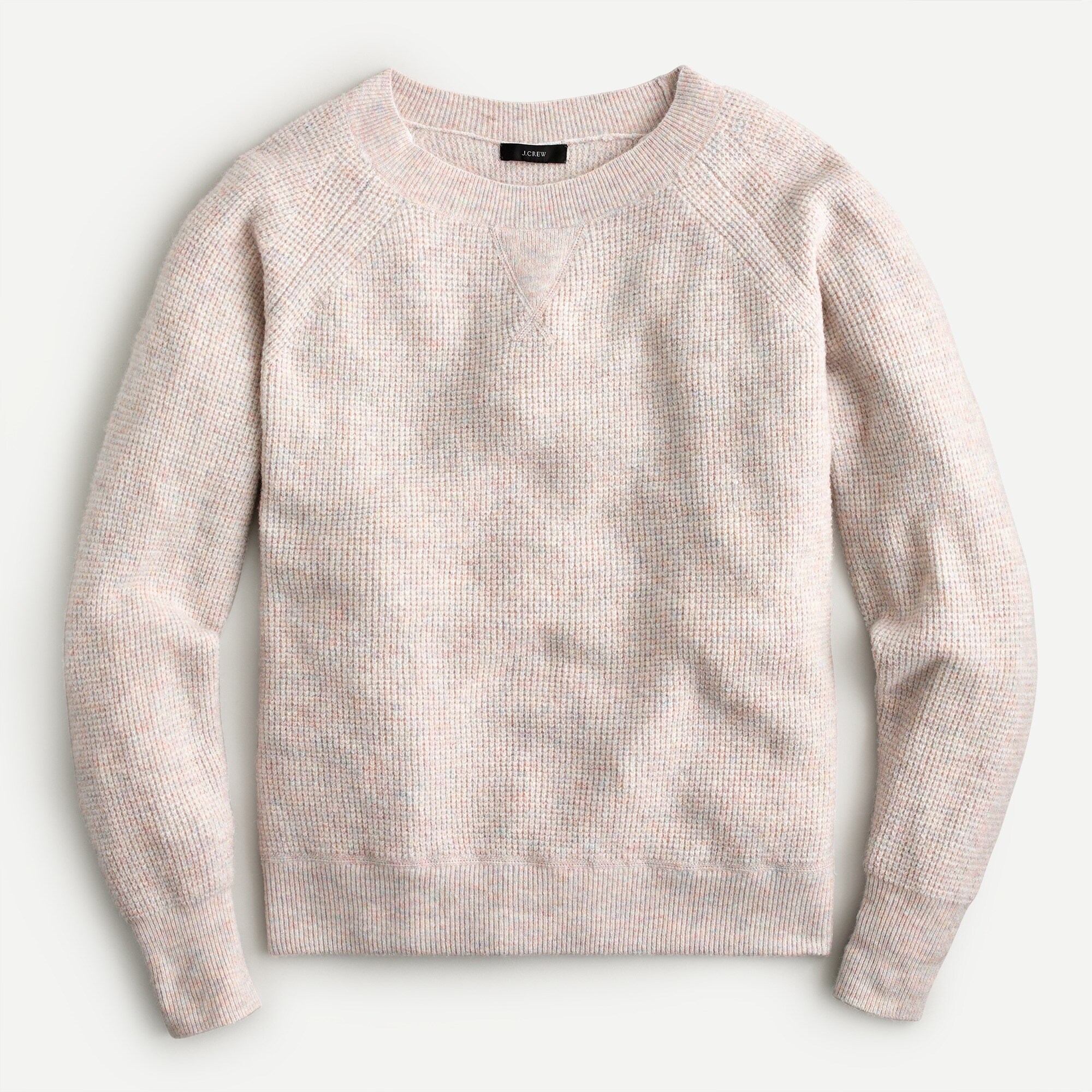 Waffle crewneck sweater in Supersoft yarn
