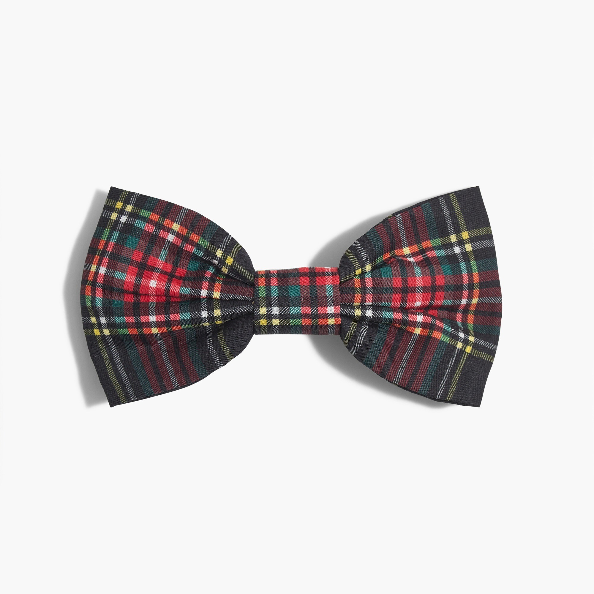 Tartan bow barrette