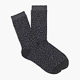 Leopard trouser socks