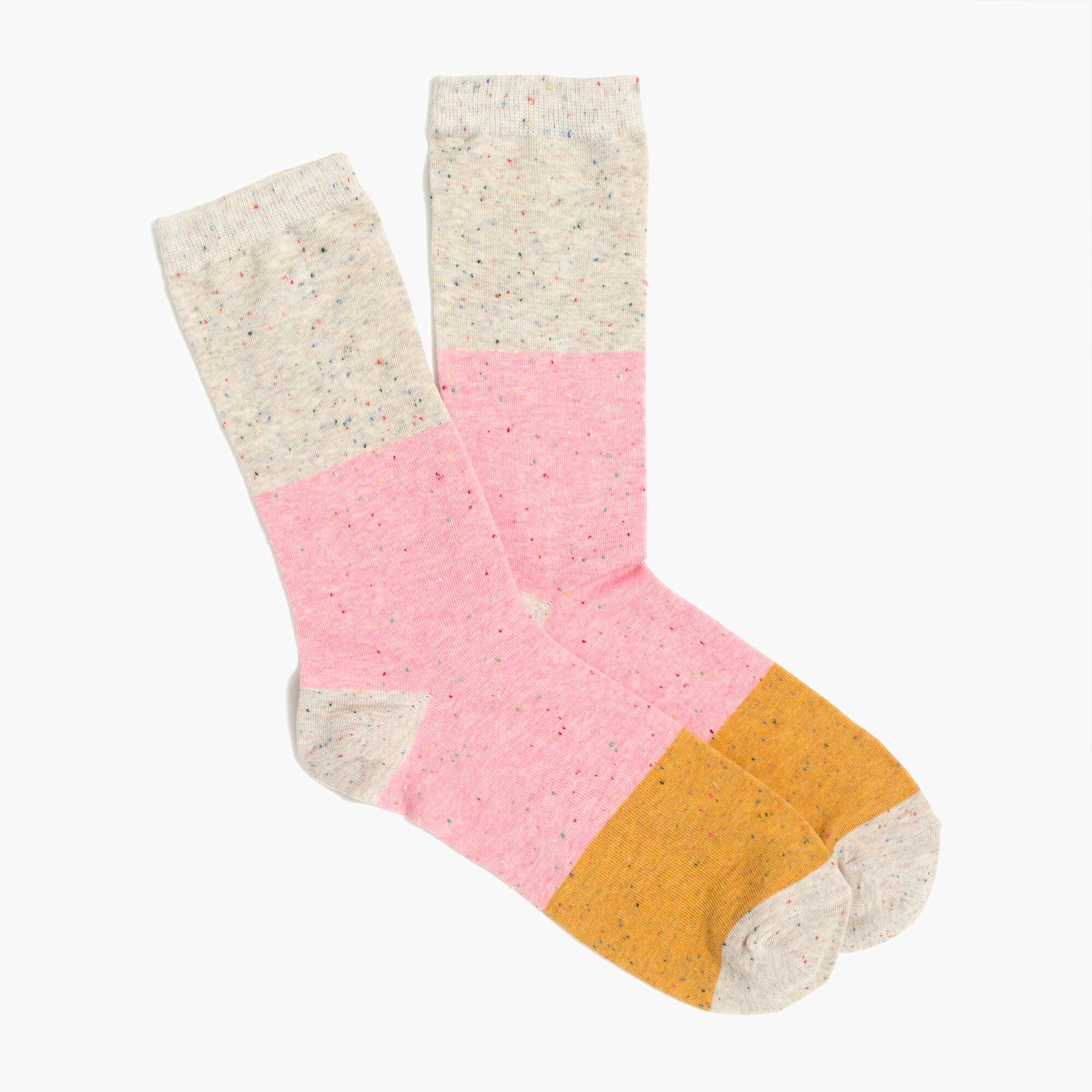 Colorblock donegal trouser socks