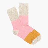 Colorblock donegal trouser socks
