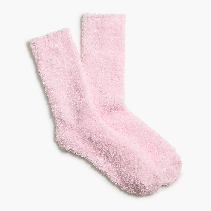factory: cozy socks for women, right side, view zoomed