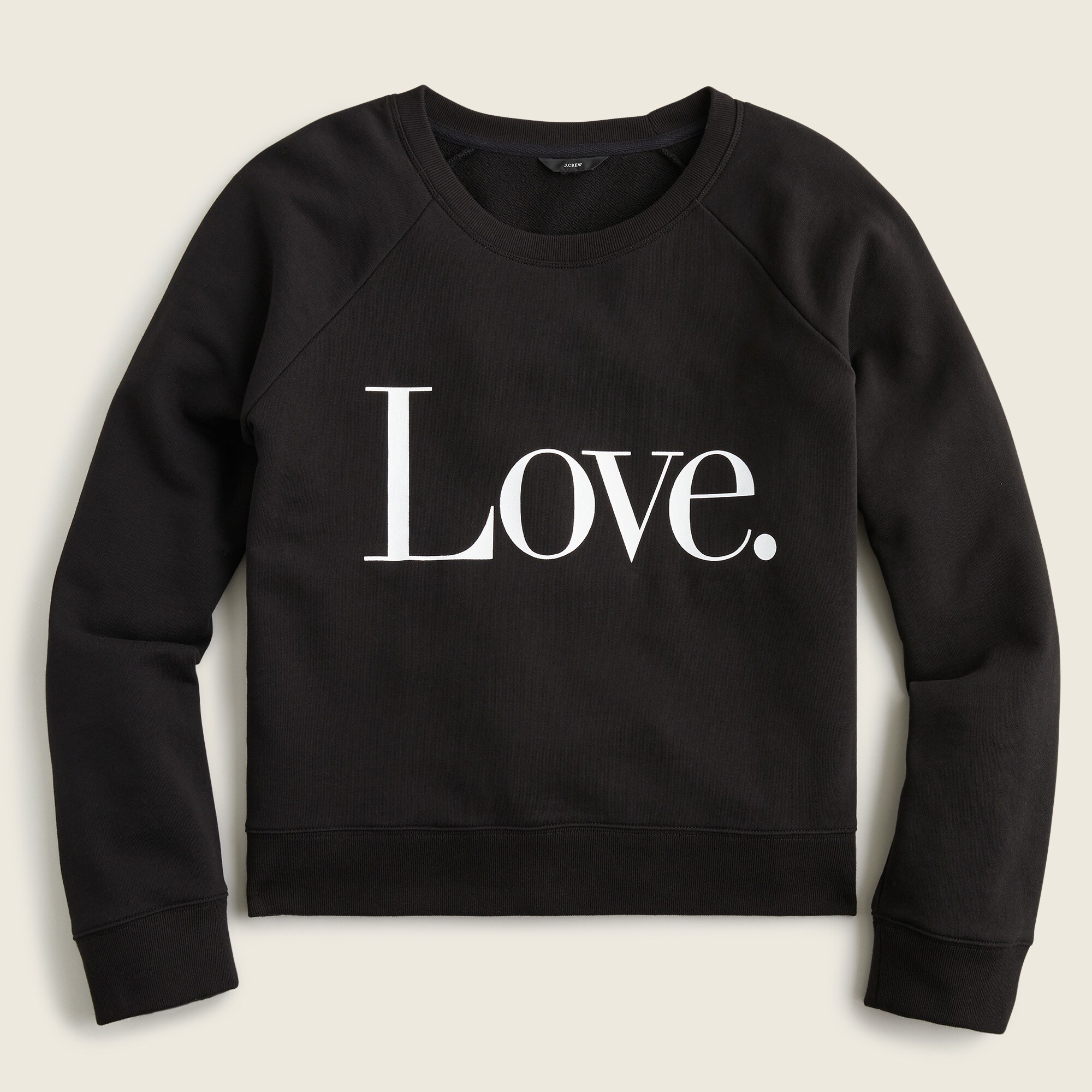 University terry "Love" sweatshirt