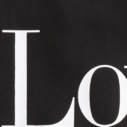 University terry "Love" sweatshirt BLACK j.crew: university terry "love" sweatshirt for women