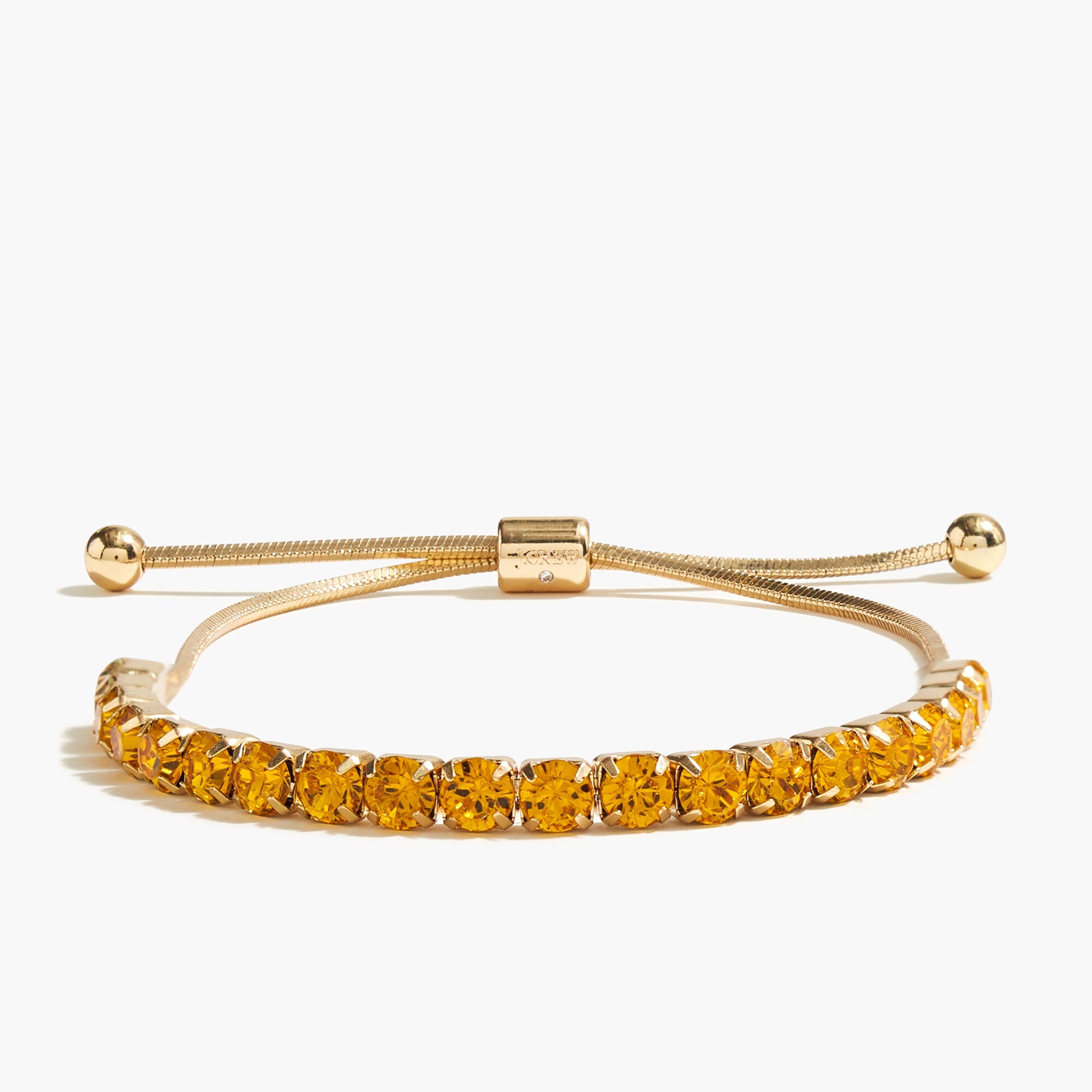 Crystal slider bracelet