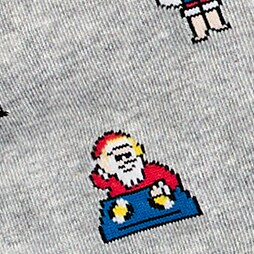 Cool Santa socks HTHR GRAPHITE j.crew: cool santa socks for men