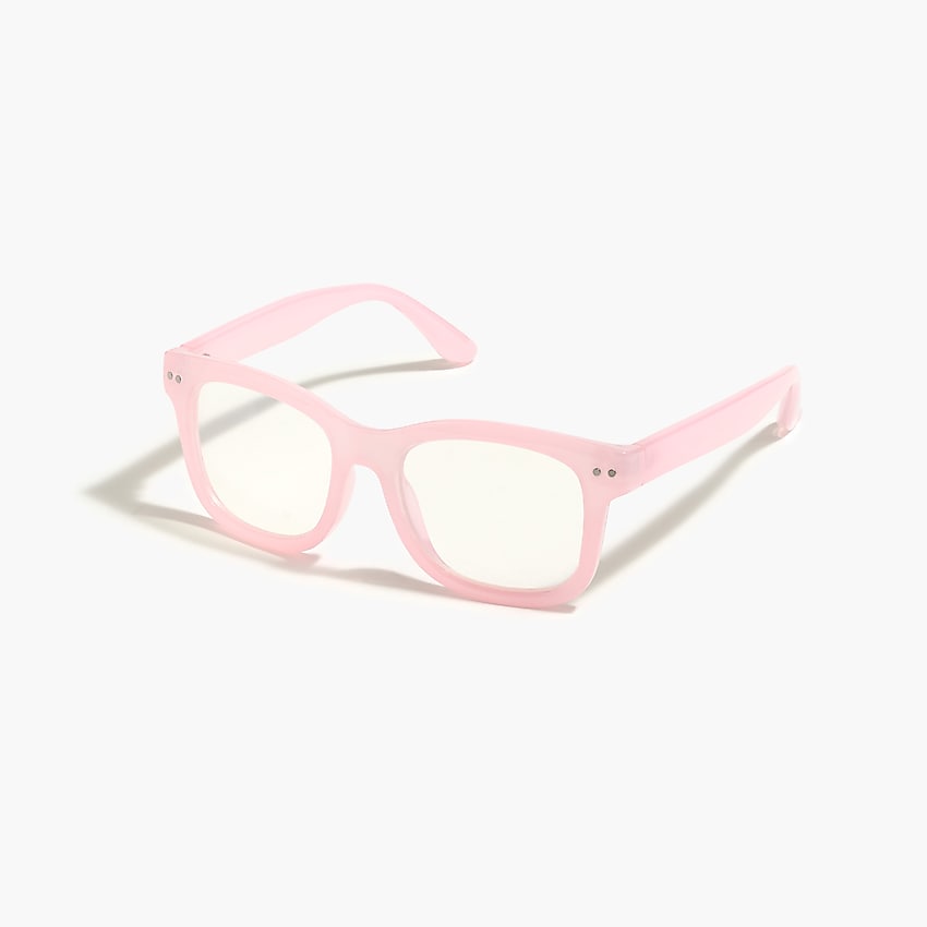 factory: kids' classic blue-light glasses for girls, right side, view zoomed