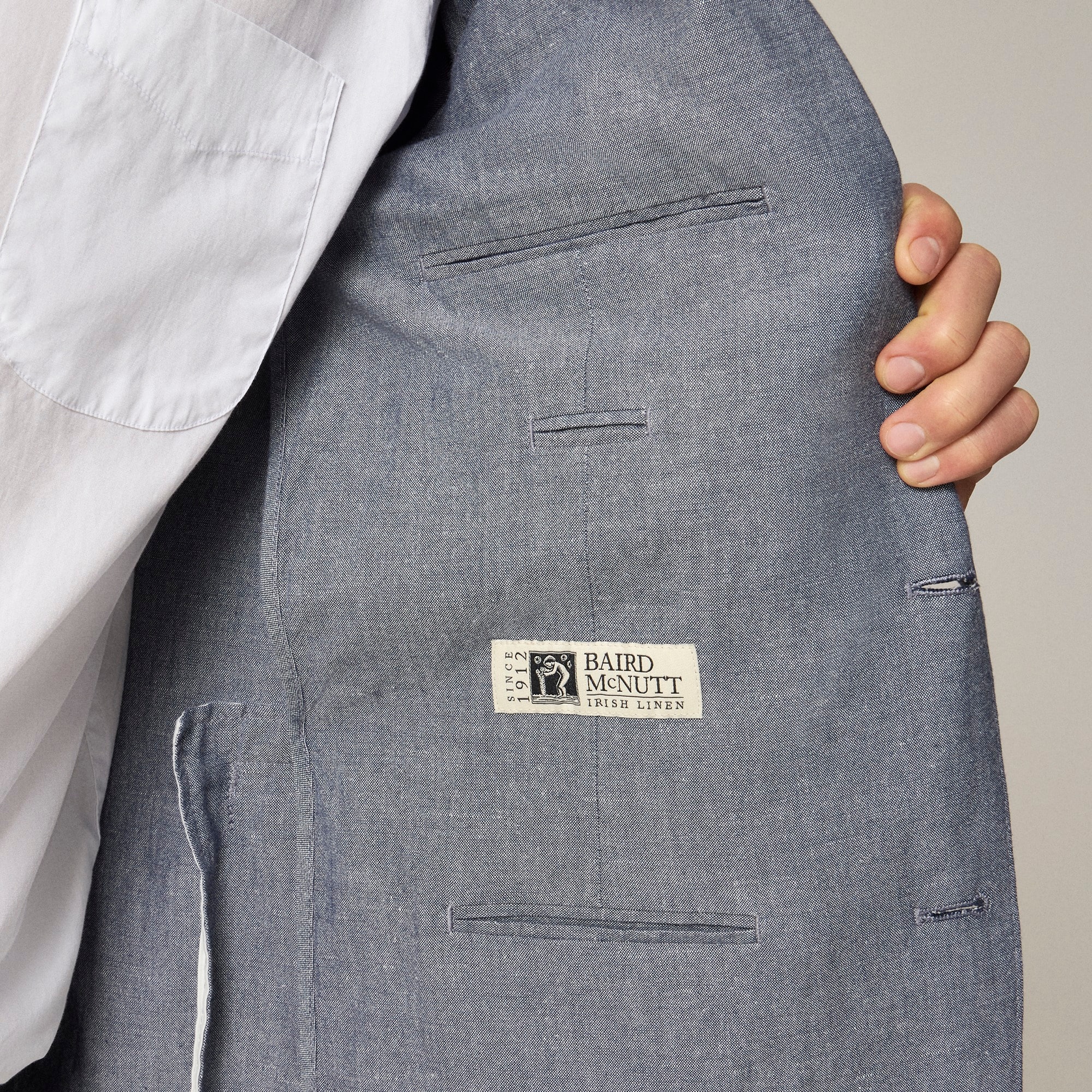 J crew cotton linen suit 2025