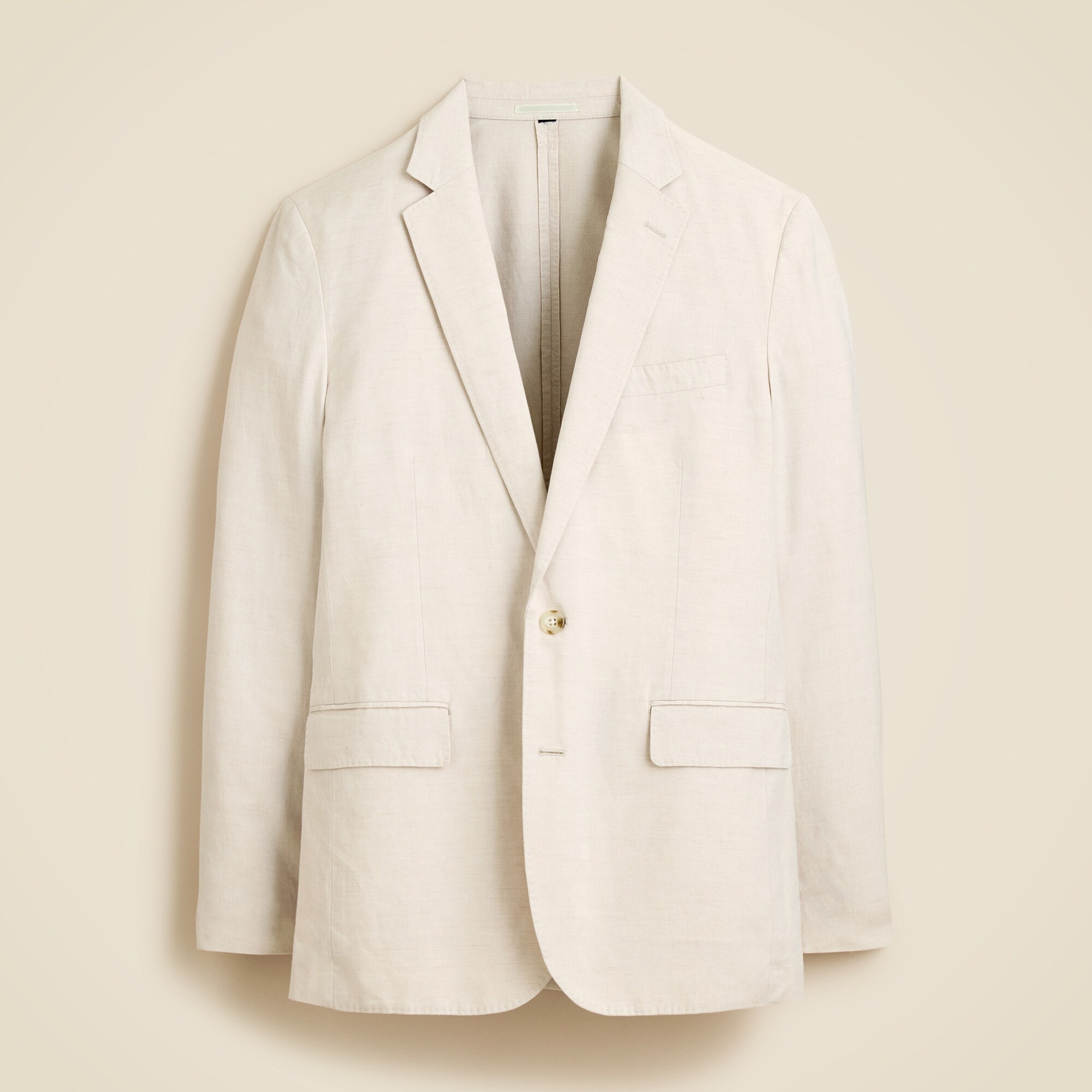 Ludlow Slim-fit unstructured suit jacket in Irish cotton-linen blend