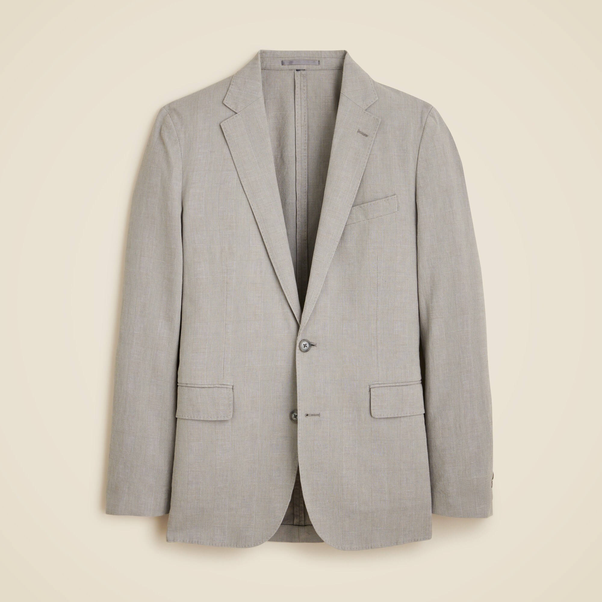 mens Ludlow Slim-fit unstructured suit jacket in Irish cotton-linen blend