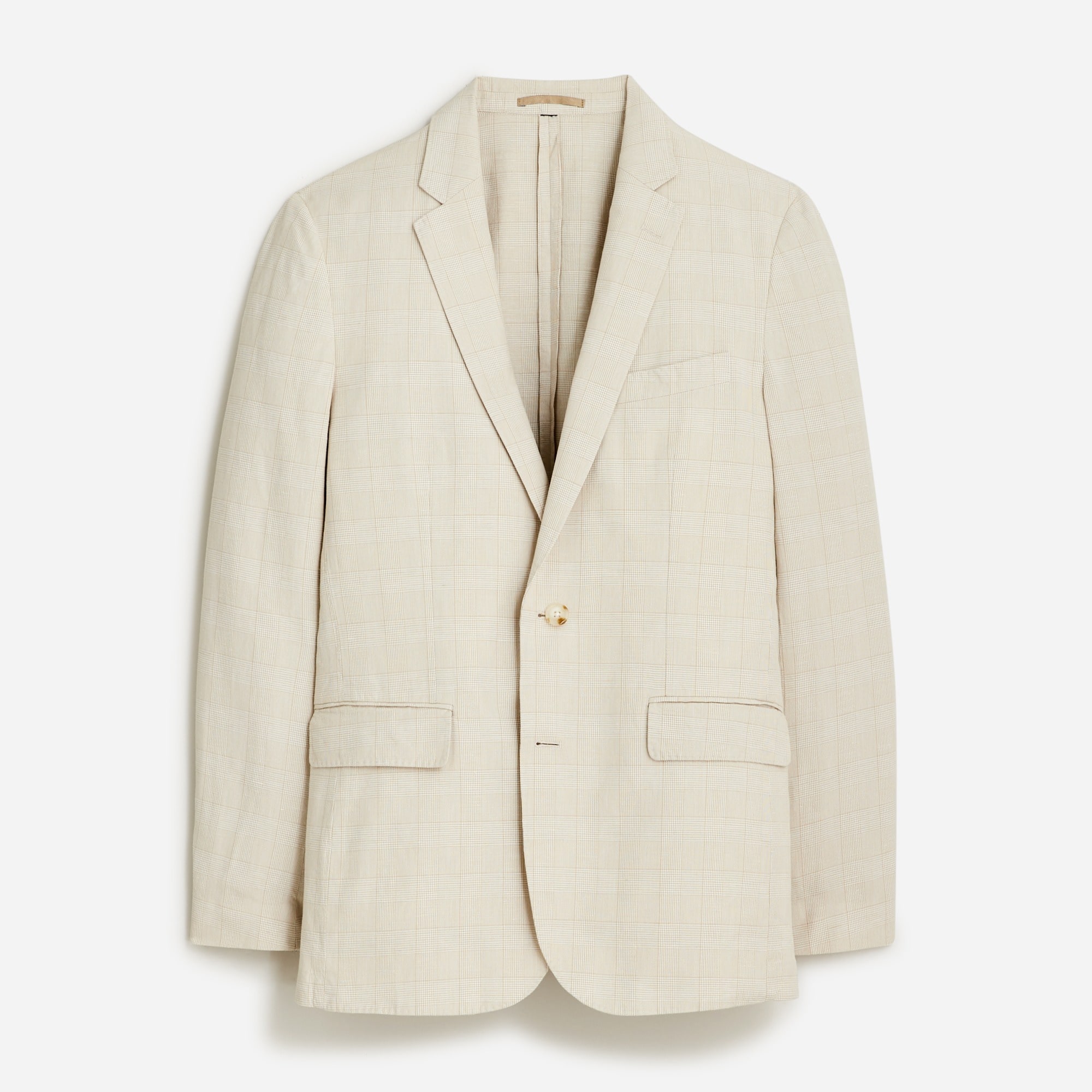  Ludlow Slim-fit unstructured suit jacket in Irish cotton-linen blend
