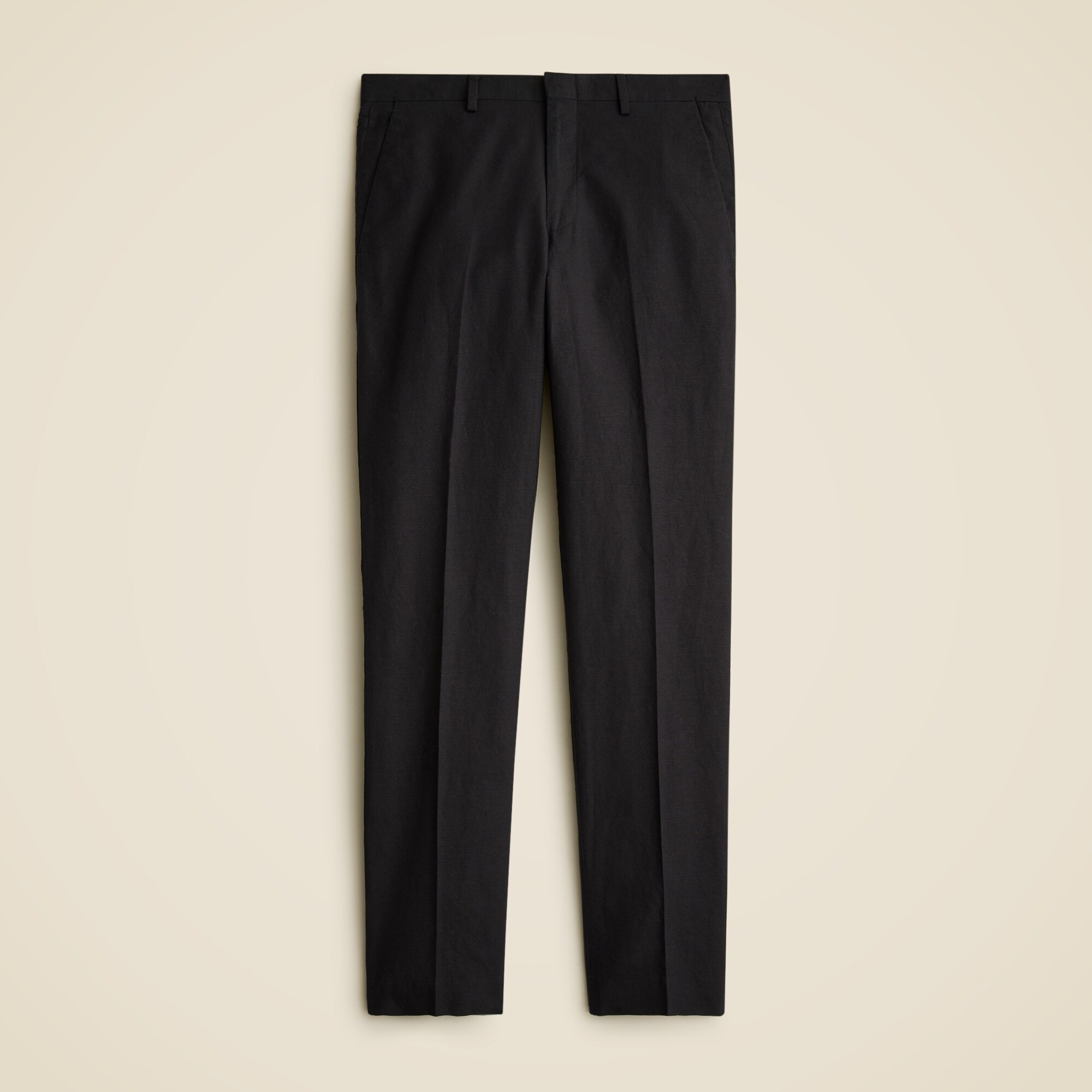 Ludlow Slim-fit suit pant in Irish cotton-linen blend
