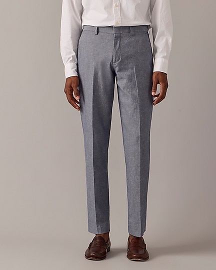 j.crew: ludlow slim-fit unstructured suit pant in irish cotton-linen blend for men