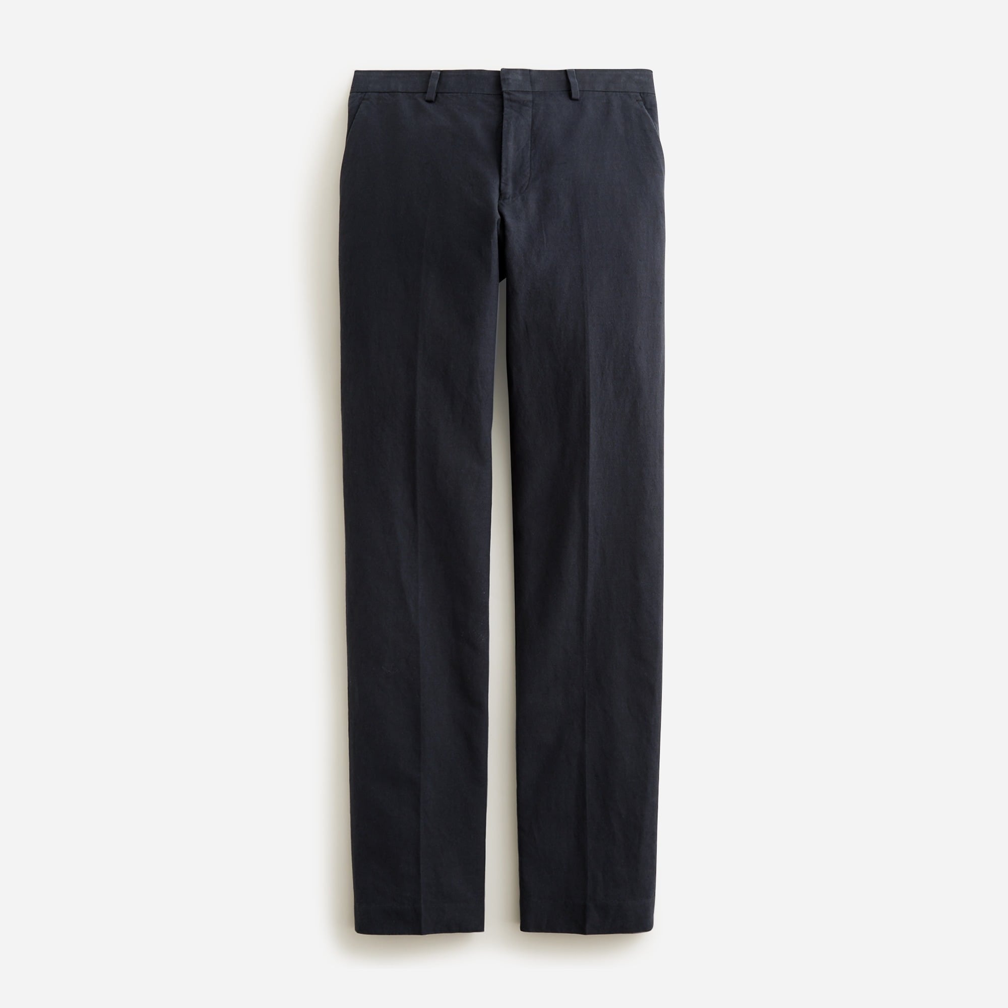 Men's Slim-Fit Navy Cotton Velvet Pants