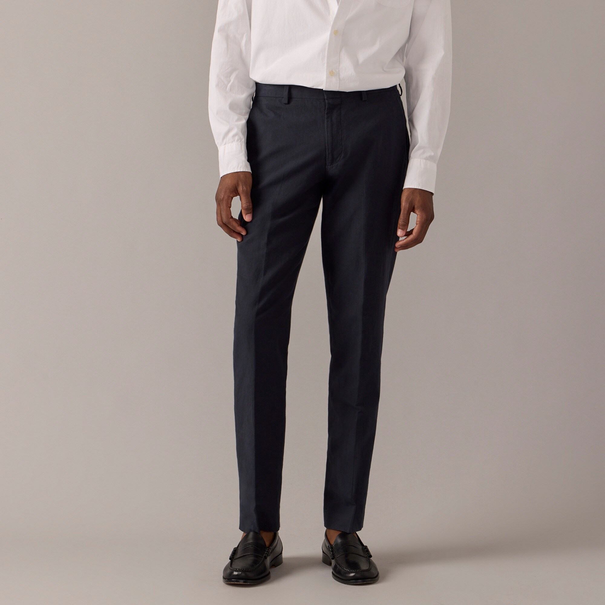  Ludlow Slim-fit suit pant in Irish cotton-linen blend