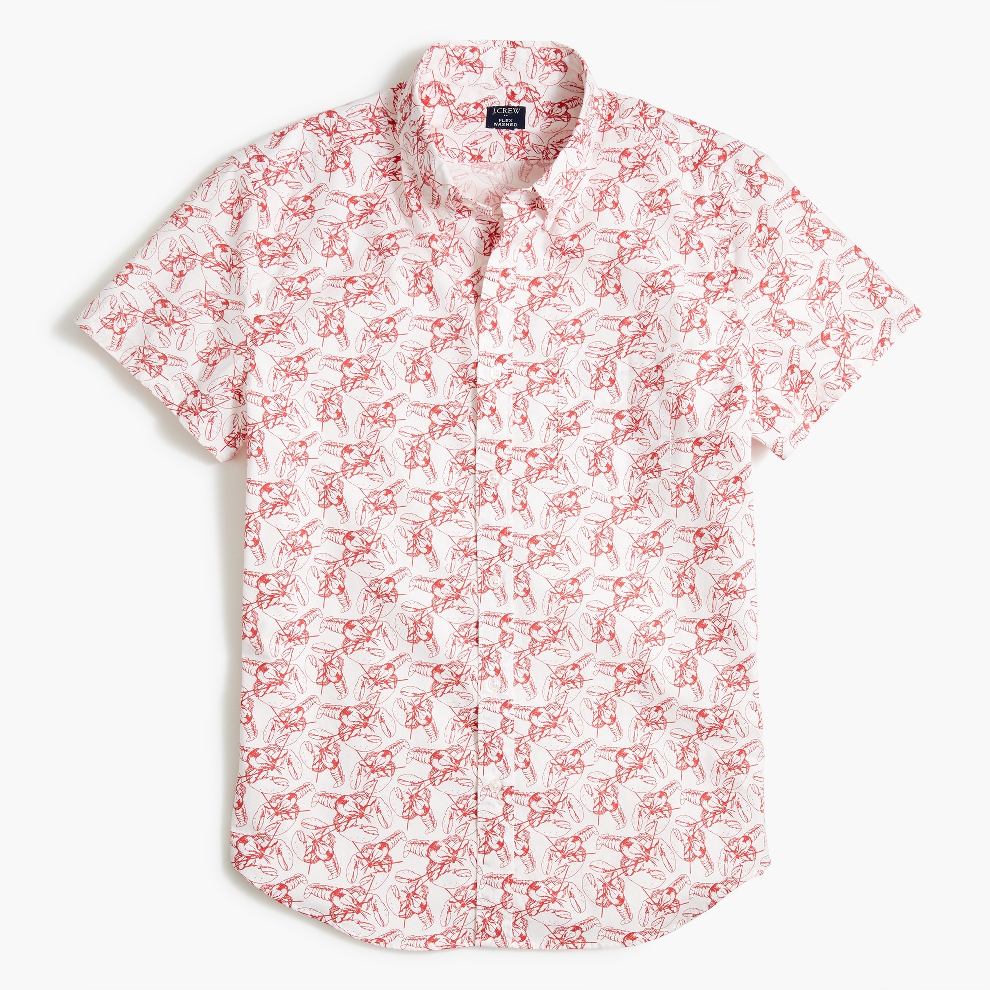Regular Fit Short Sleeve Shirt - Lobster