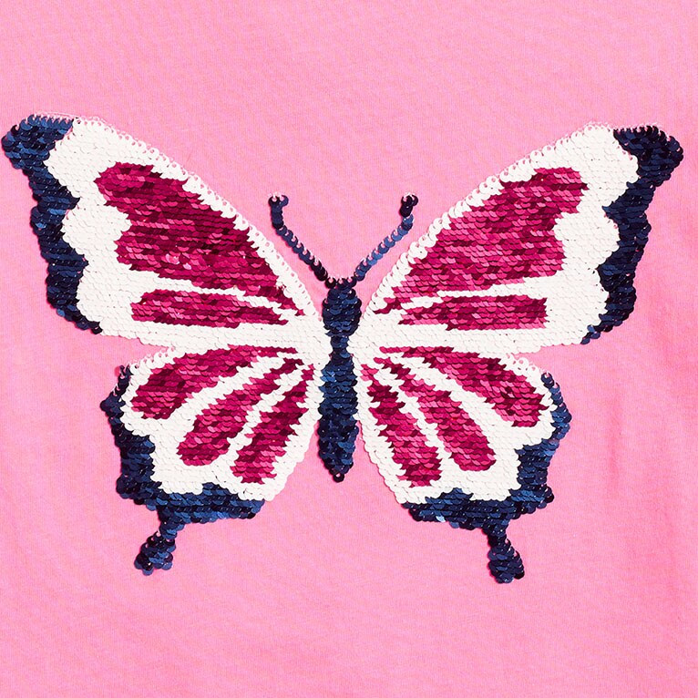 Girls' egg graphic tee NAVY 