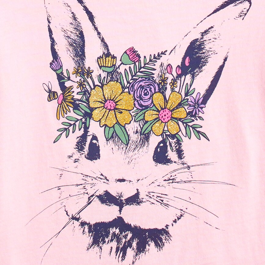 Girls' egg graphic tee NAVY 