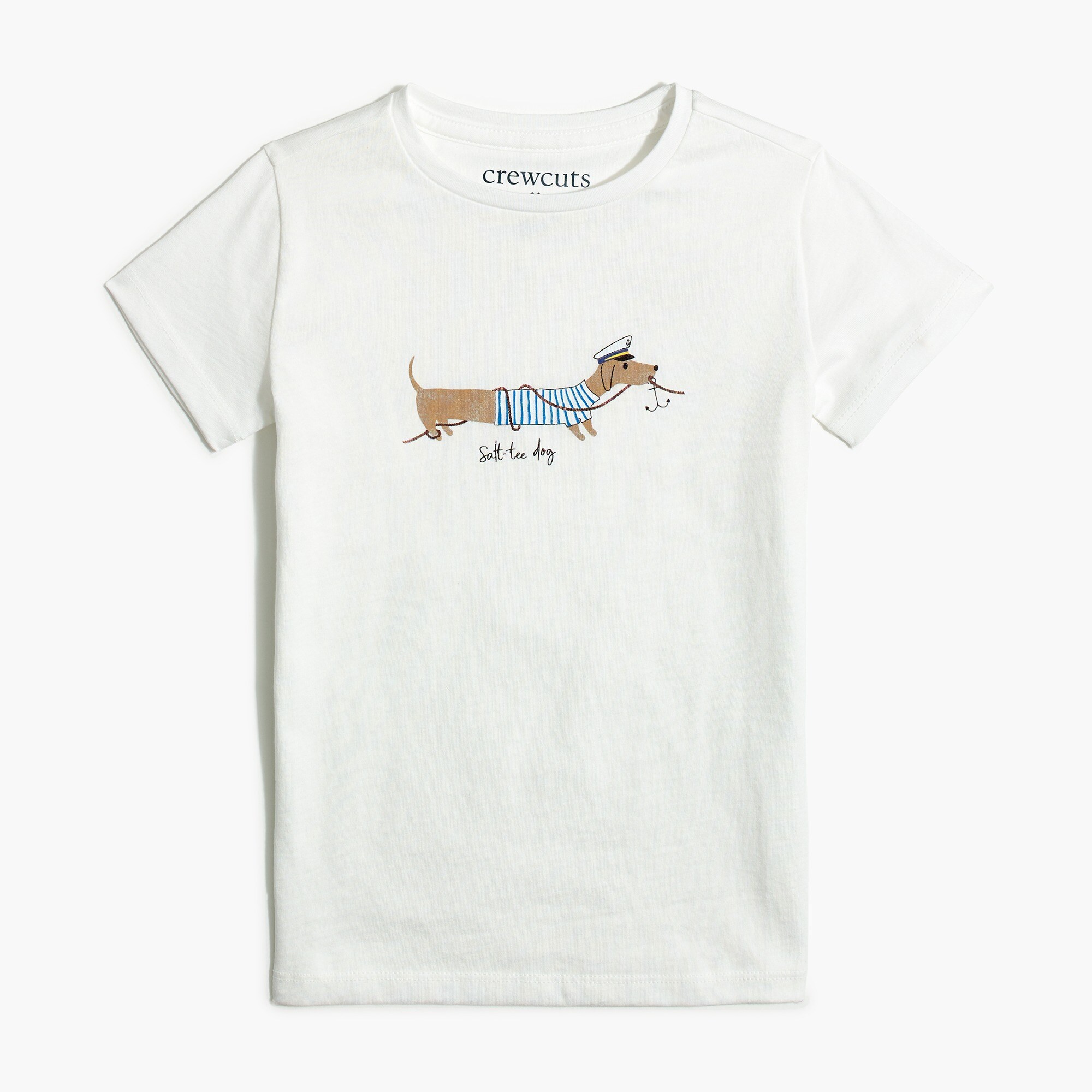 girls' sailor dog graphic tee for girls
