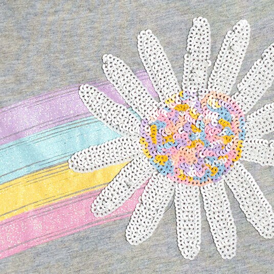 Girls' egg graphic tee NAVY 