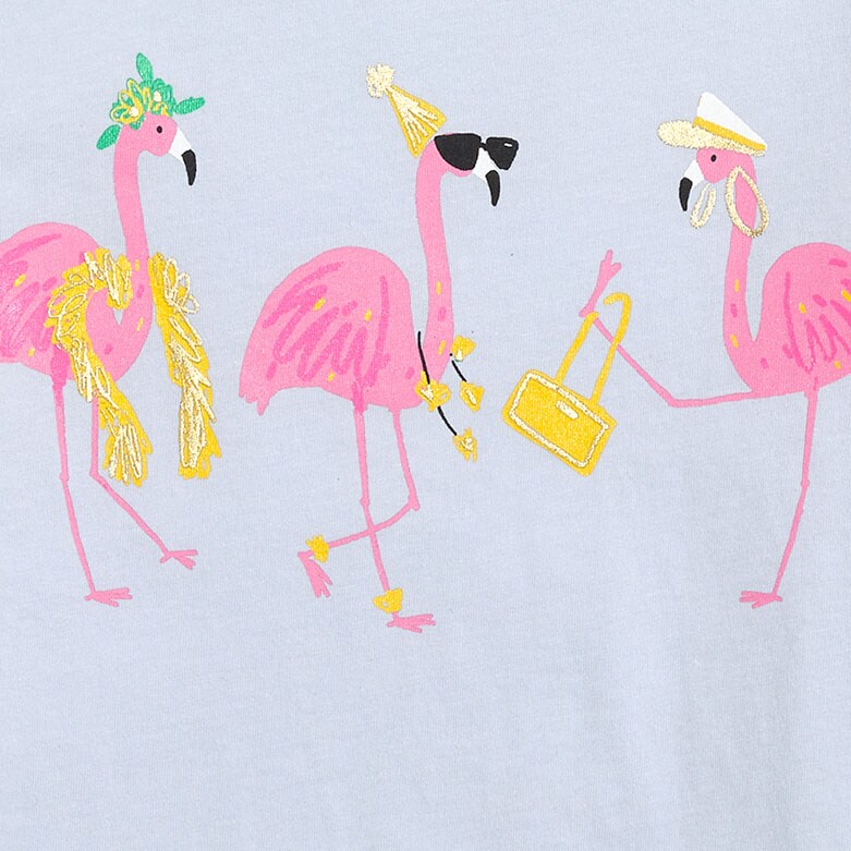 Girls' egg graphic tee NAVY 