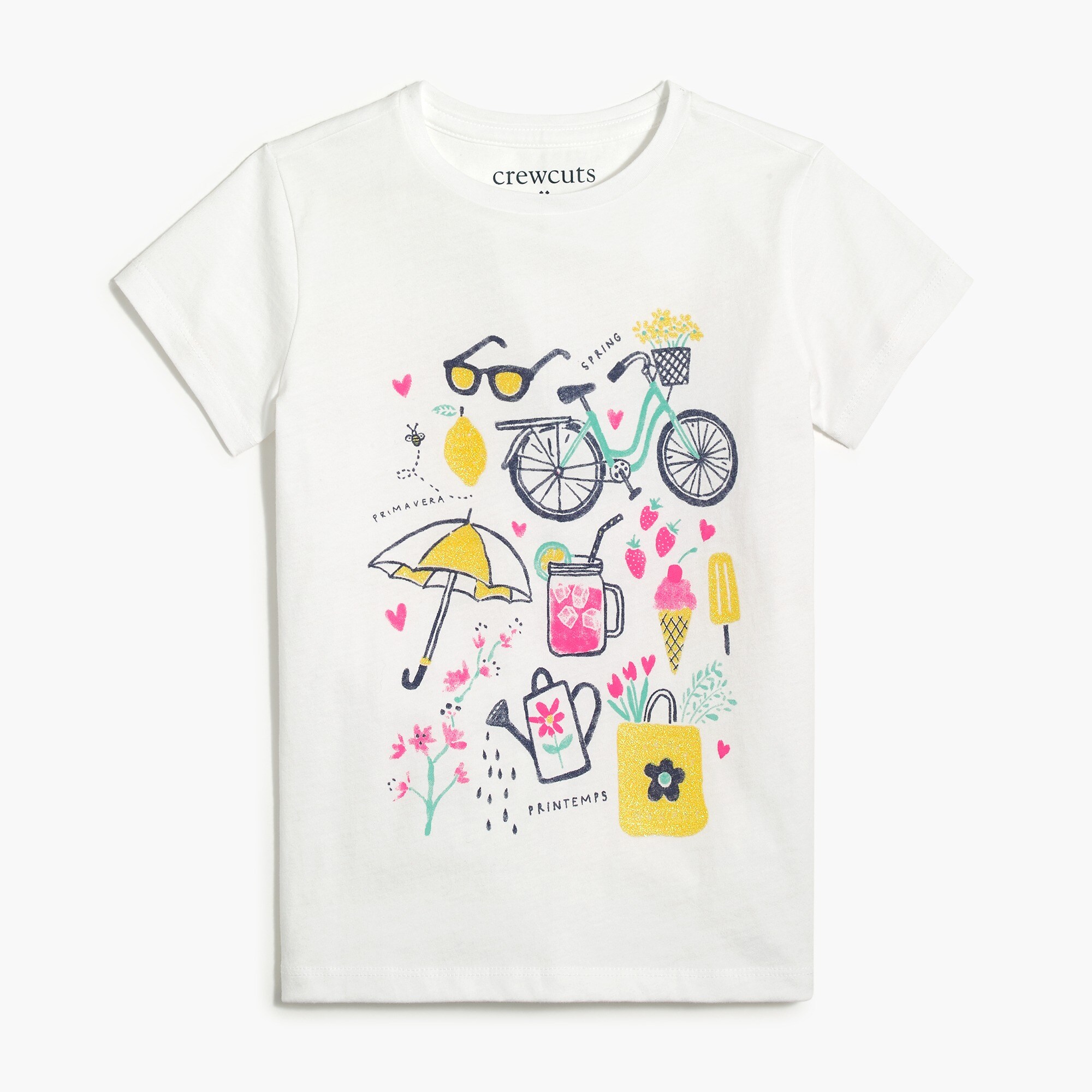 Girls' spring graphic tee