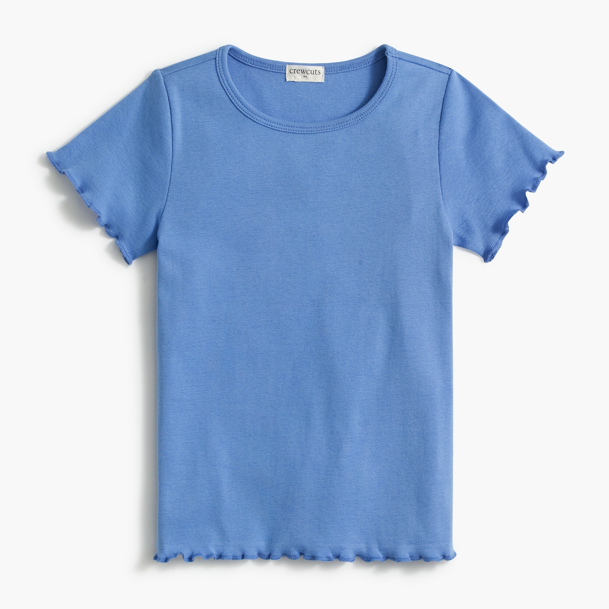girls' lettuce-edge tee for girls