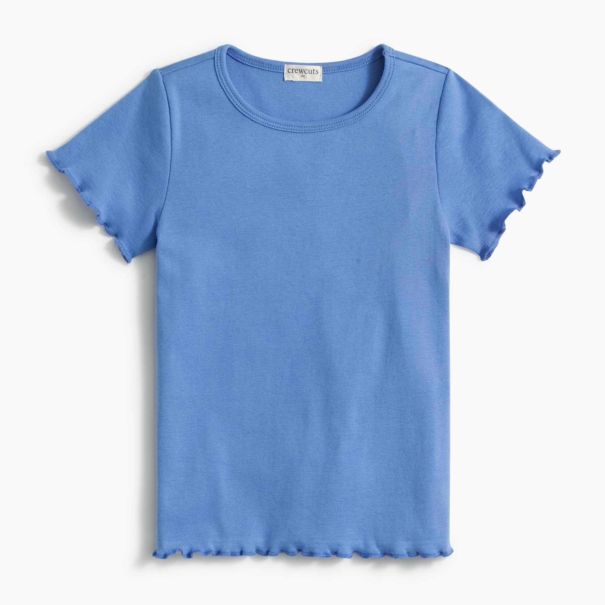 girls' lettuce-edge tee for girls