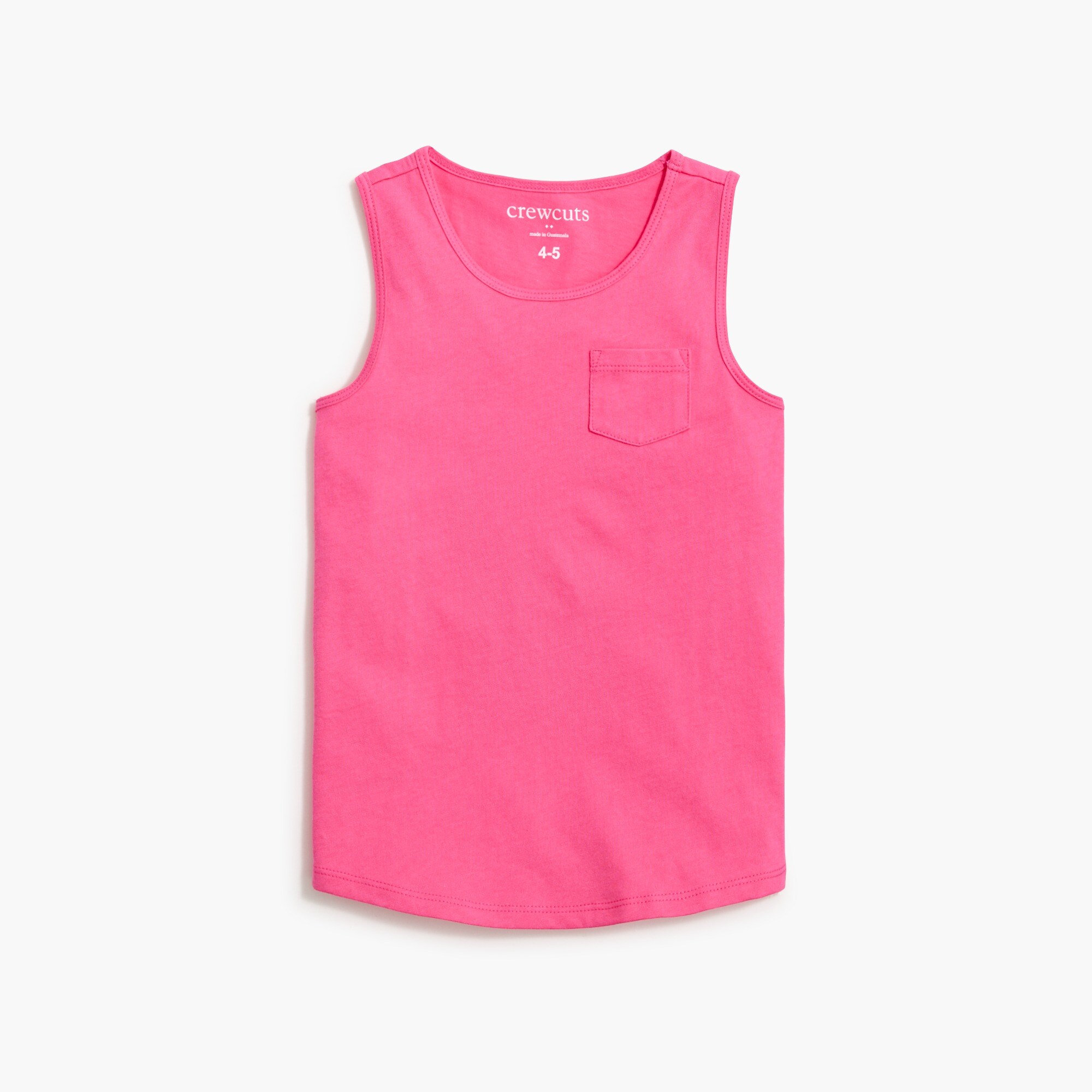 girls' pocket tank top for girls
