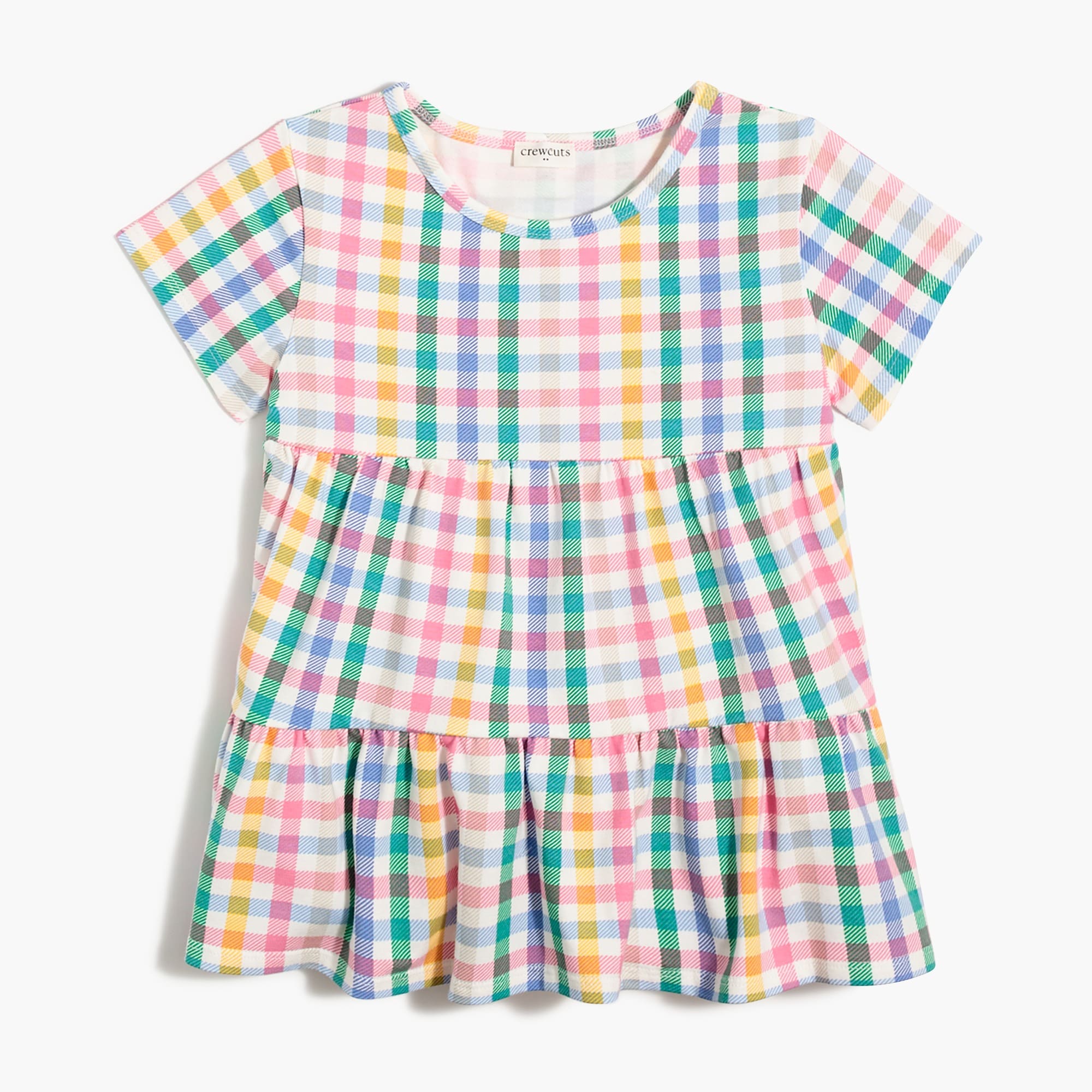 Girls' tiered knit top