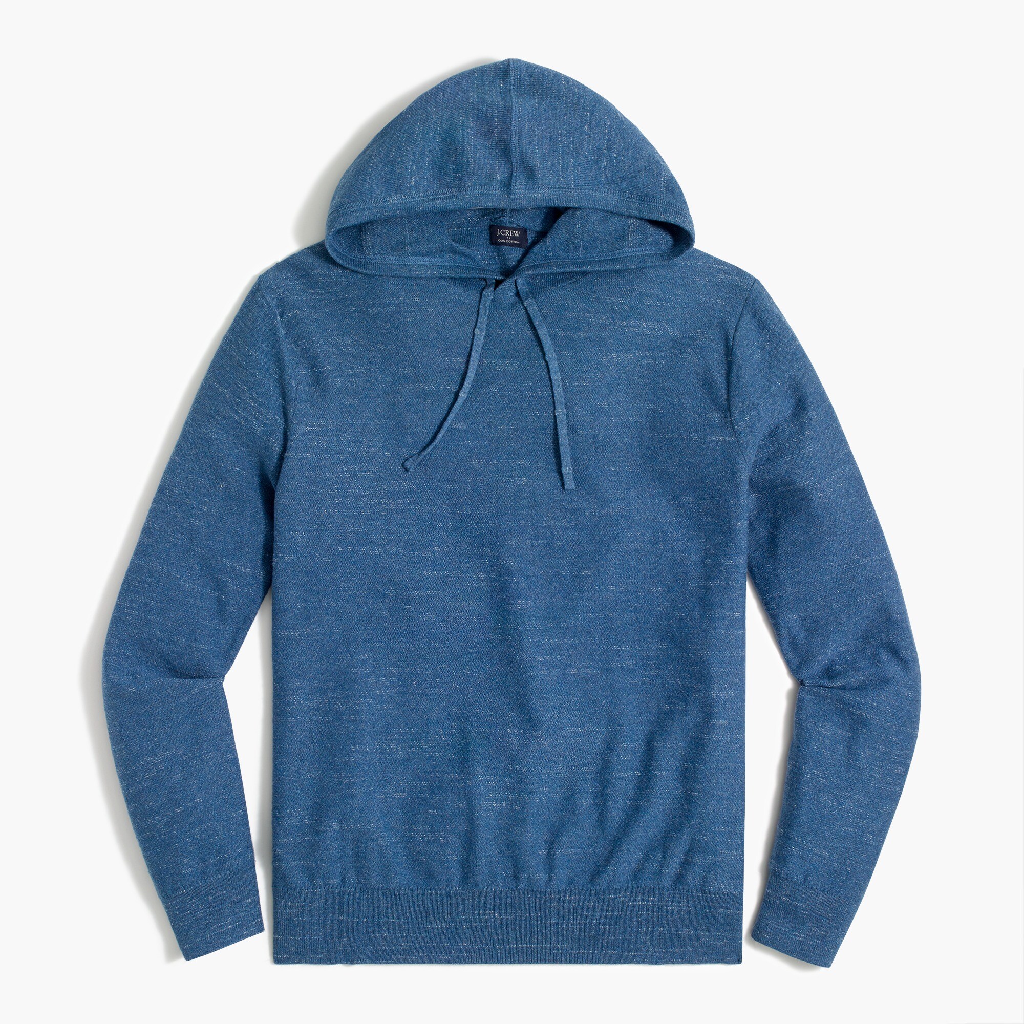 Budded cotton pullover hoodie