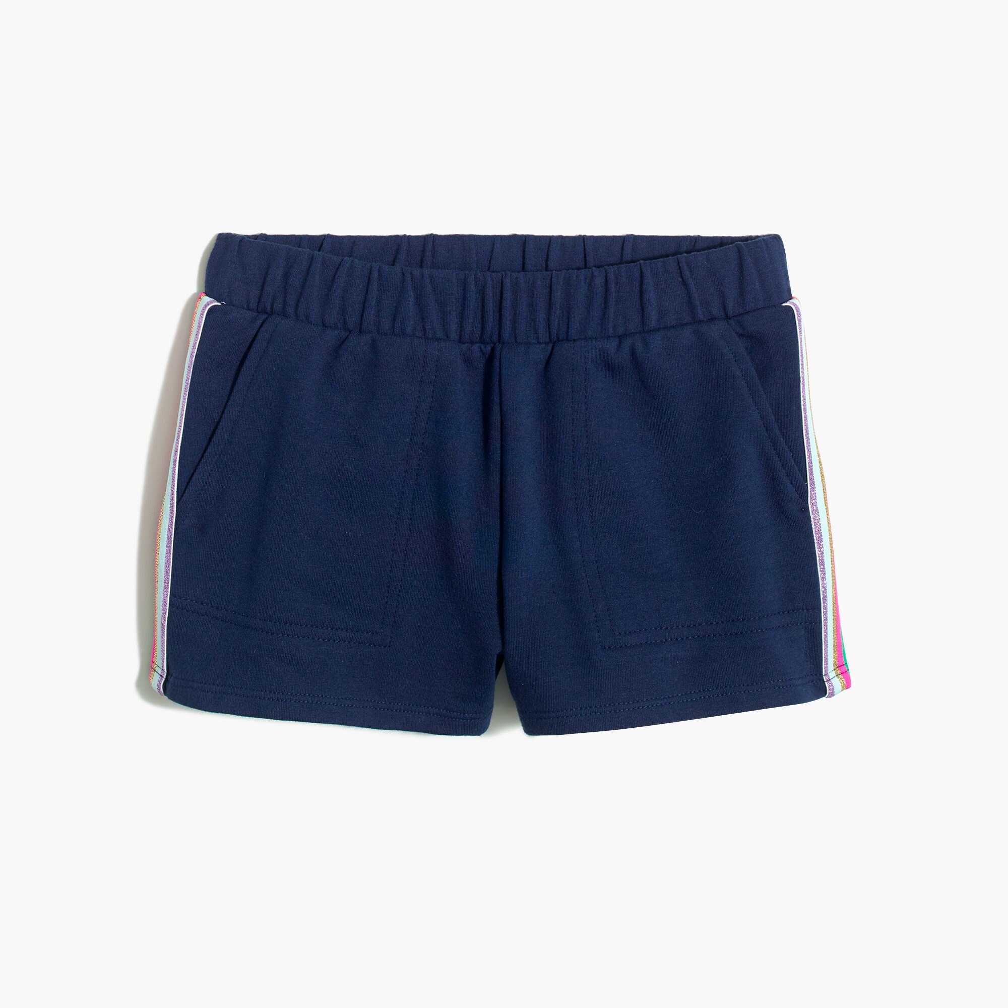 Girls' rainbow-trim short