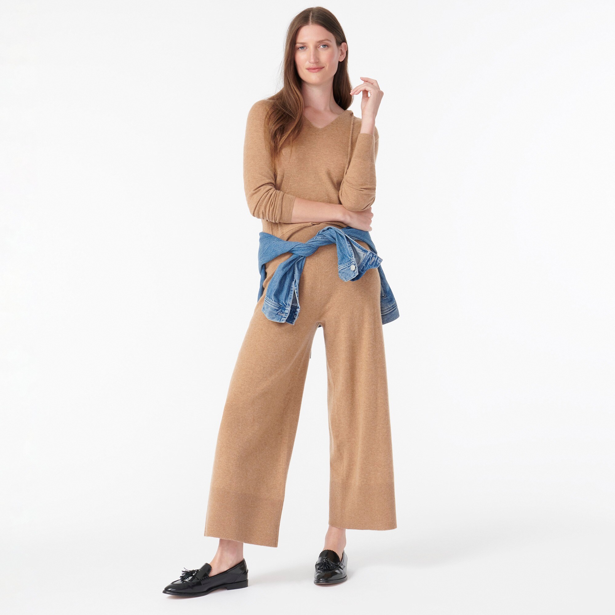 j.crew: hoodie in featherweight cashmere for women. #fashioover50 #hoodies #cashmere #casualwear