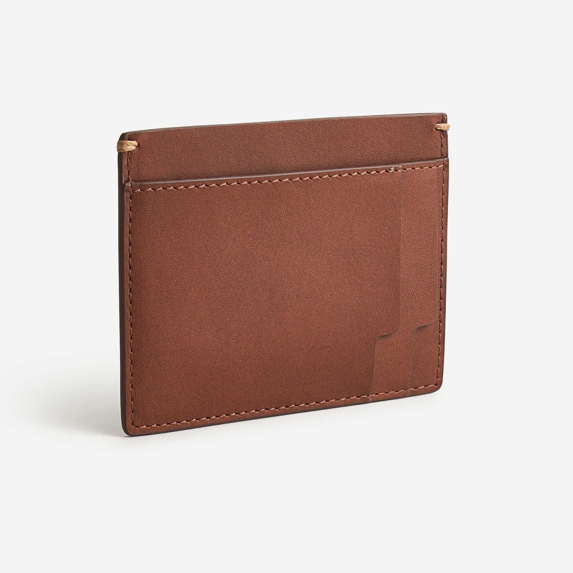 Leather cardholder with money clip