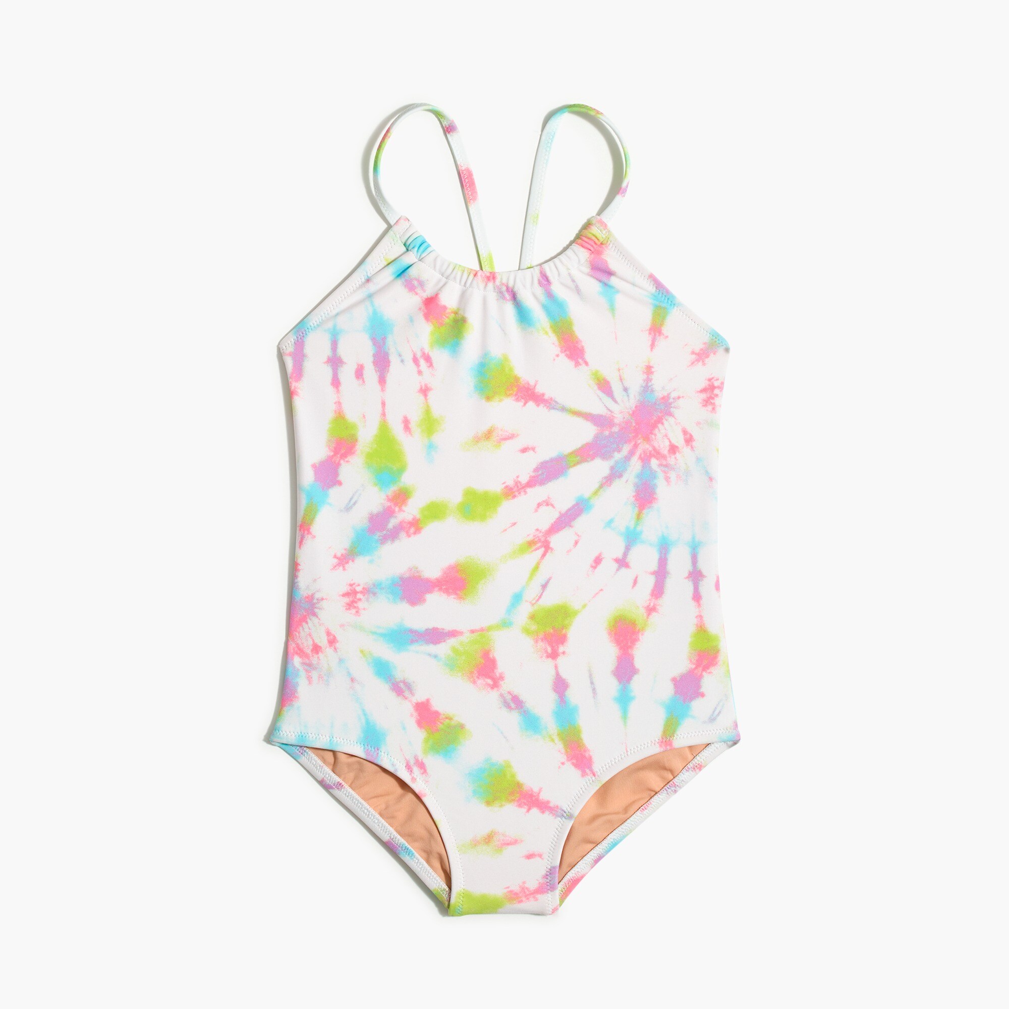 Girls' tie-dyed tankini set