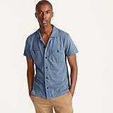 Short-sleeve camp-collar garment-dyed Harbor shirt