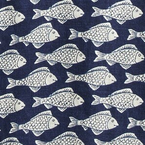 Short-sleeve linen shirt in print GOLD FISH NAVY WHITE j.crew: short-sleeve linen shirt in print for men