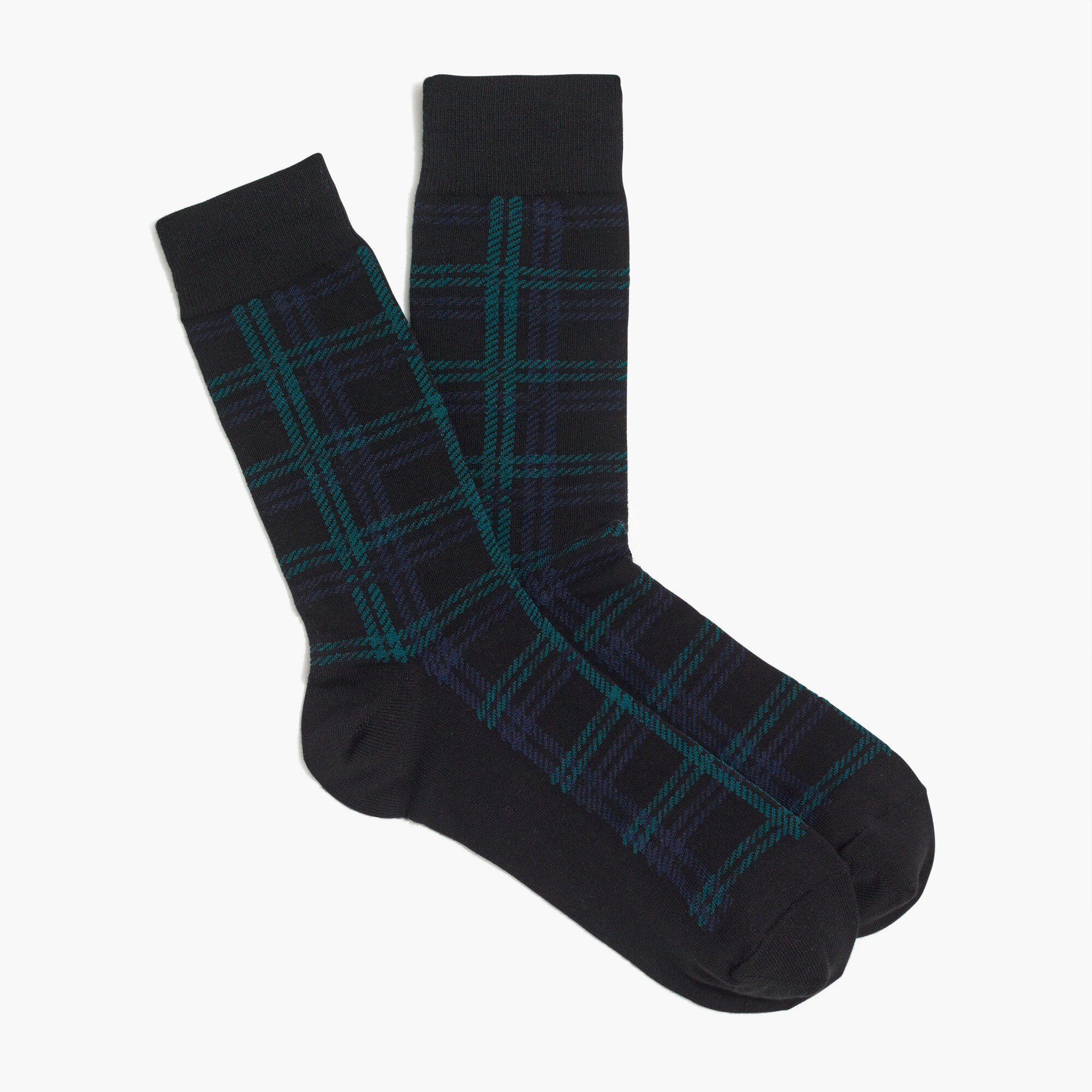 black watch plaid socks for men