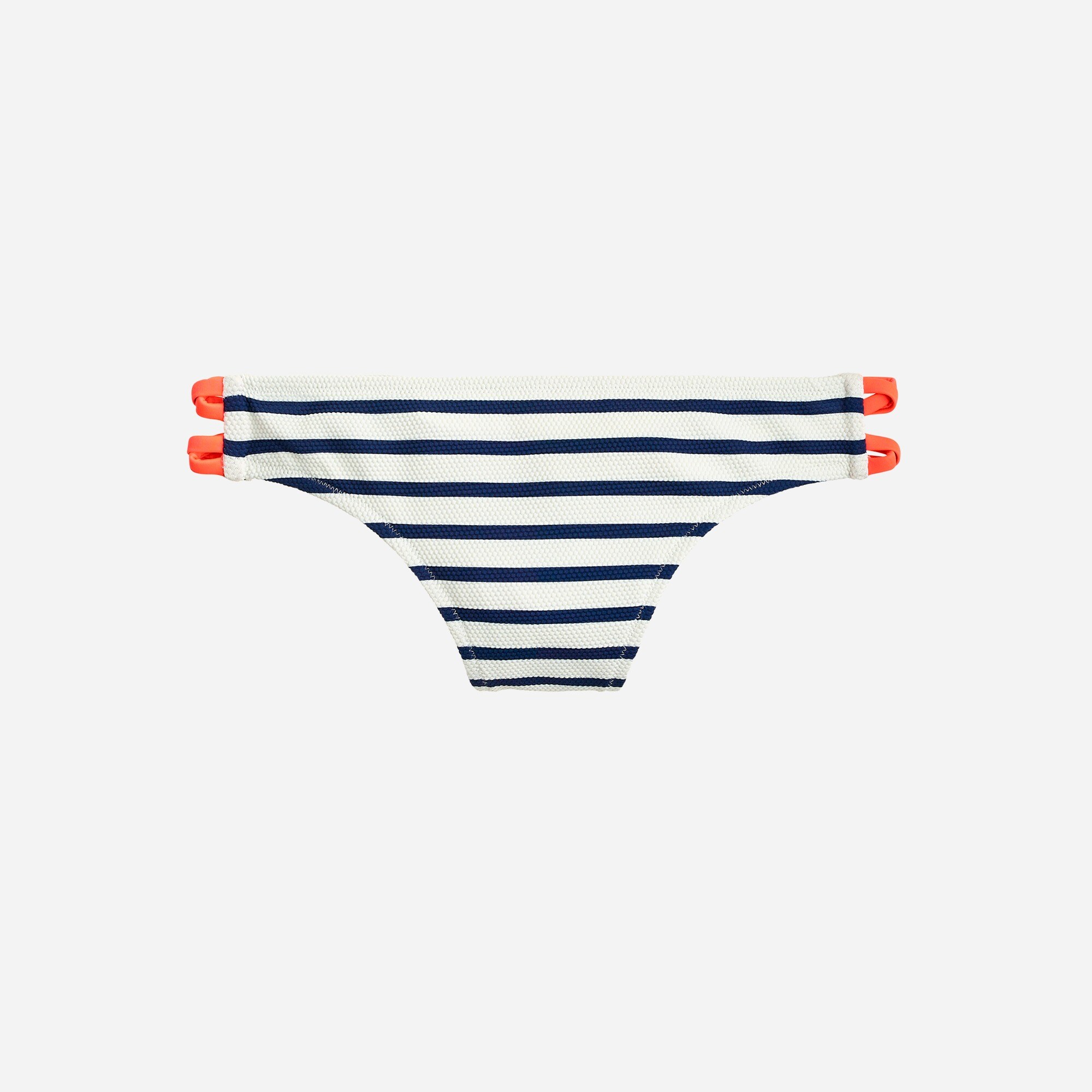  Crisscross surf hipster bikini bottom in textured stripe