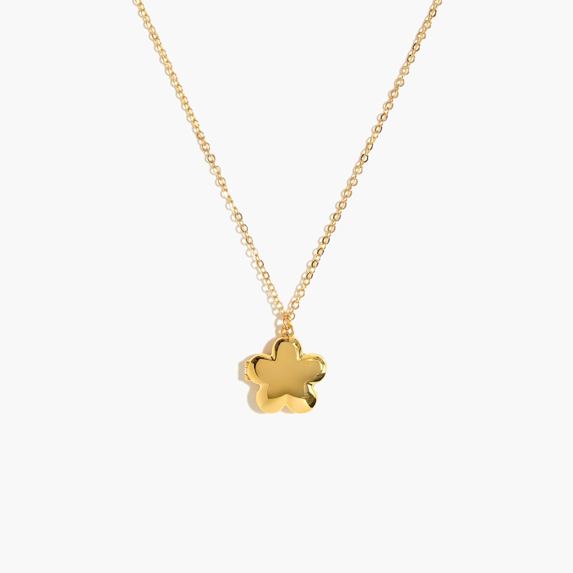 Girls' flower locket necklace
