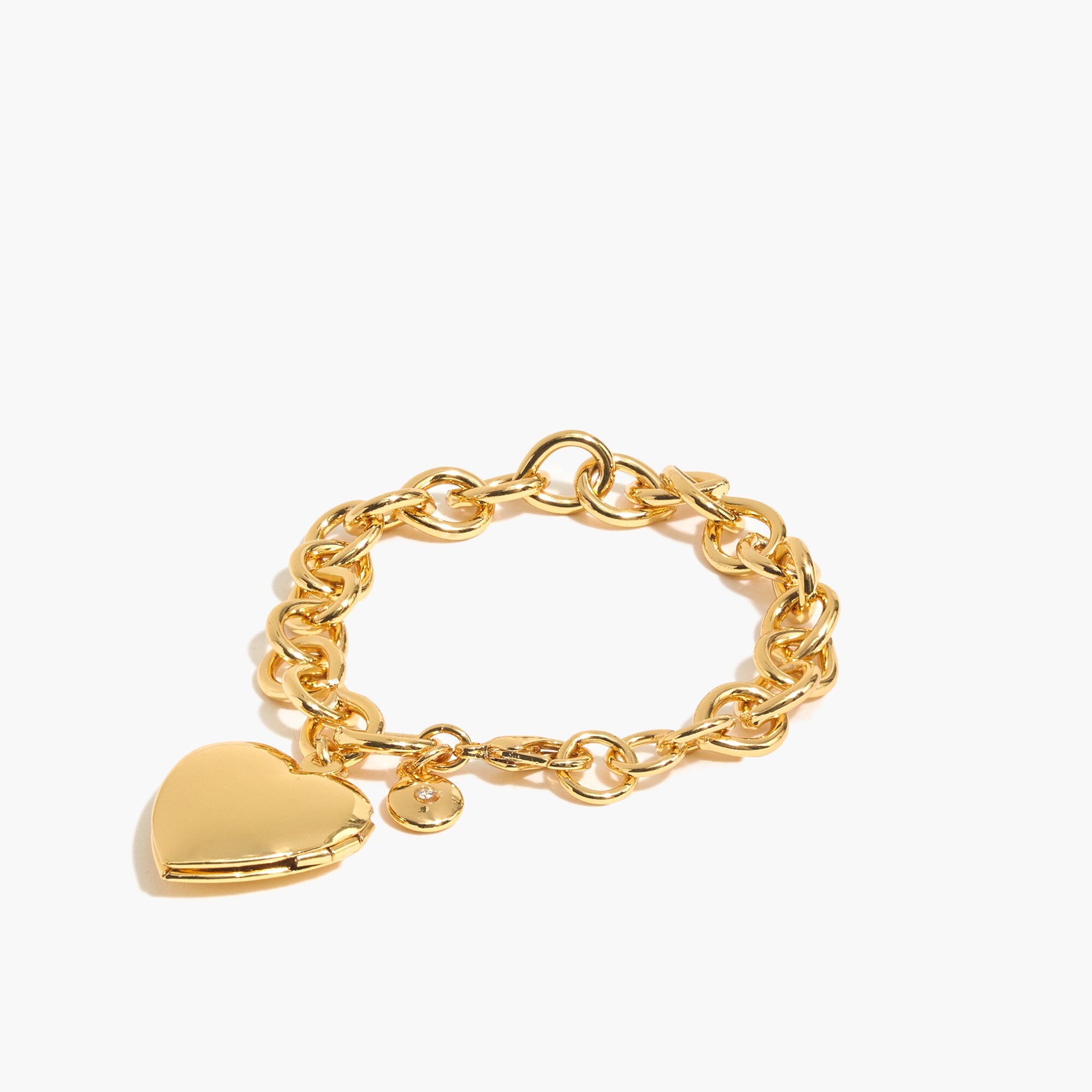 Girls' heart locket bracelet