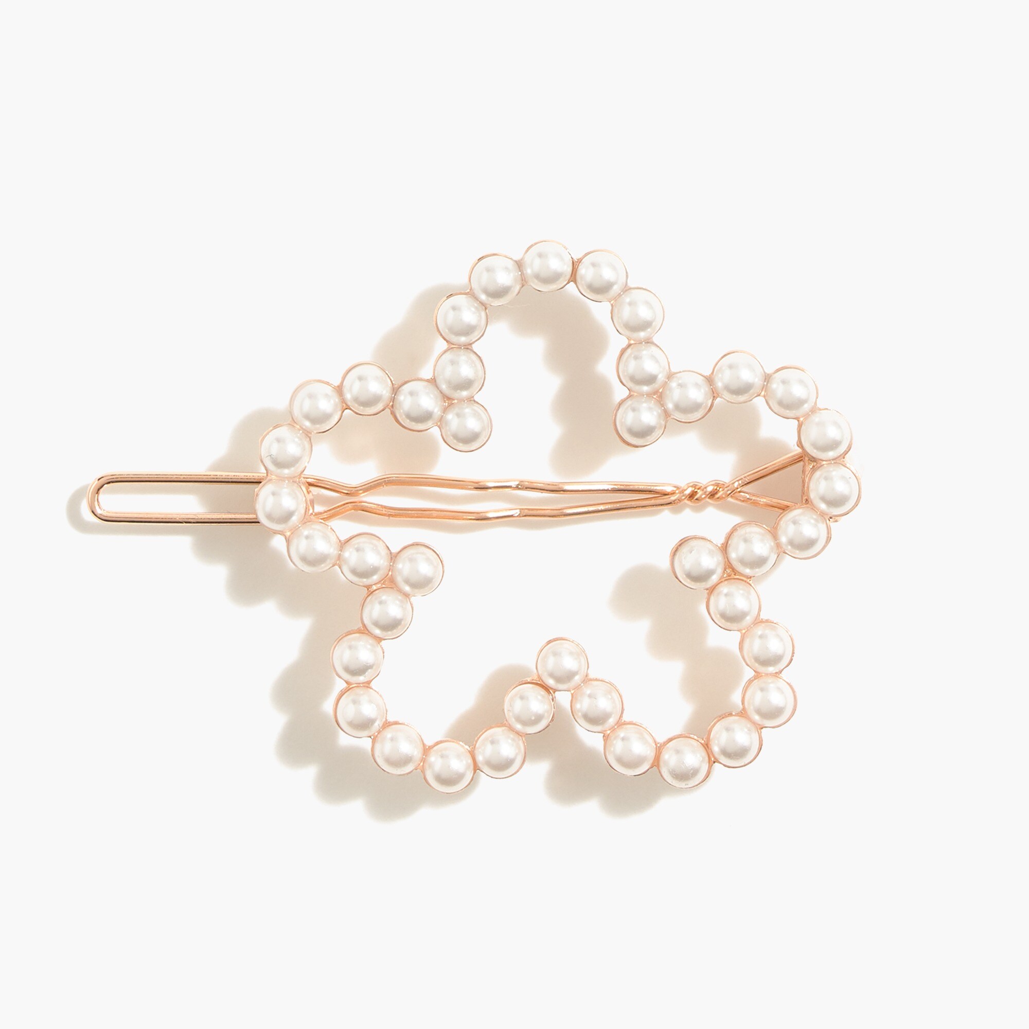 Girls' pearl flower hair clip