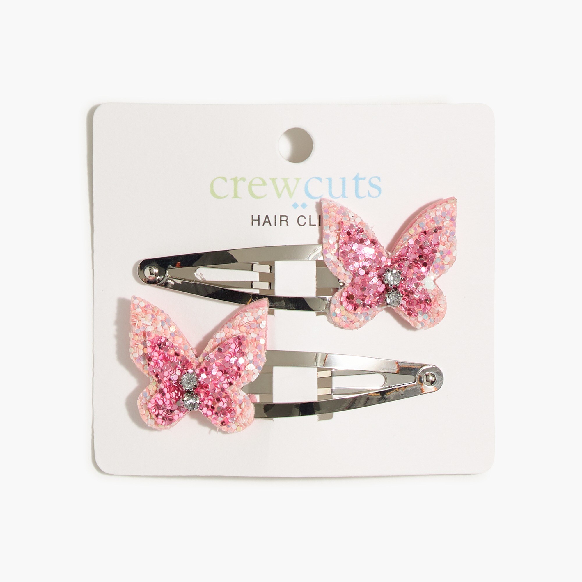 Girls' butterfly hair clips