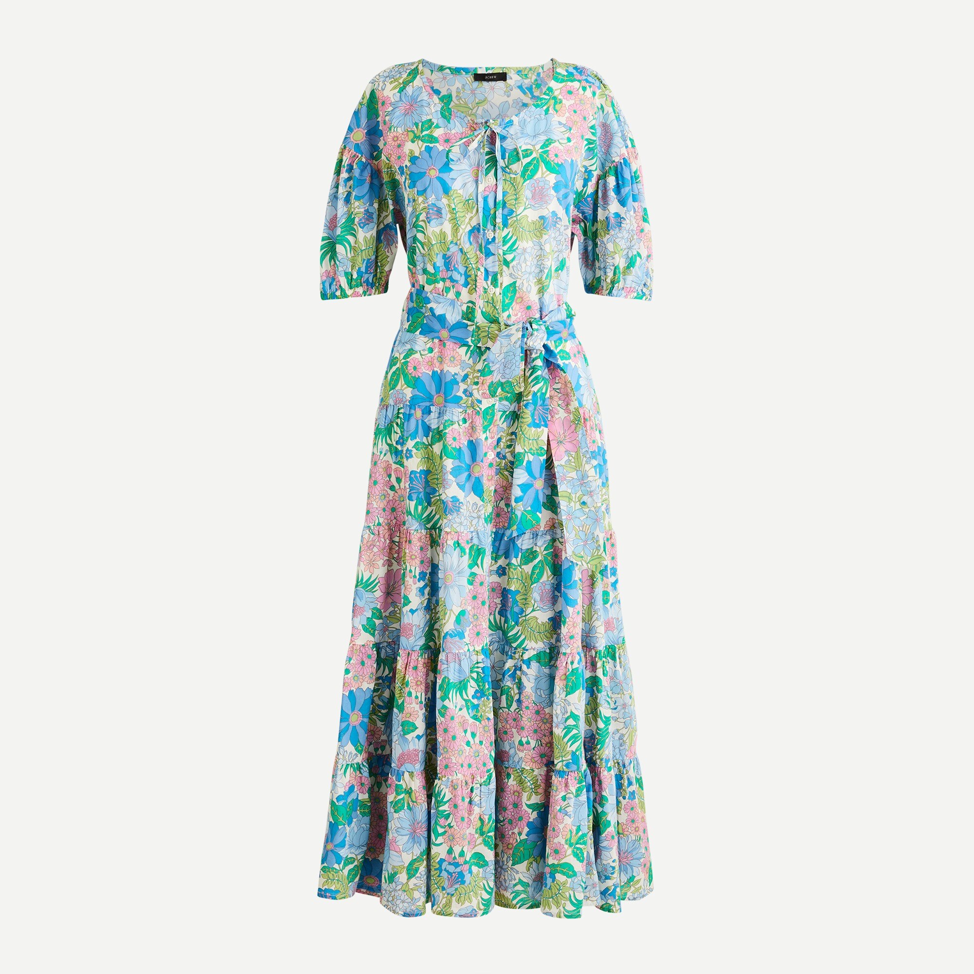 j crew cotton linen tiered maxi dress NWT J. Crew Cotton Linen Tiered Maxi Dress S Small Stripe Nautical L7451  NEW