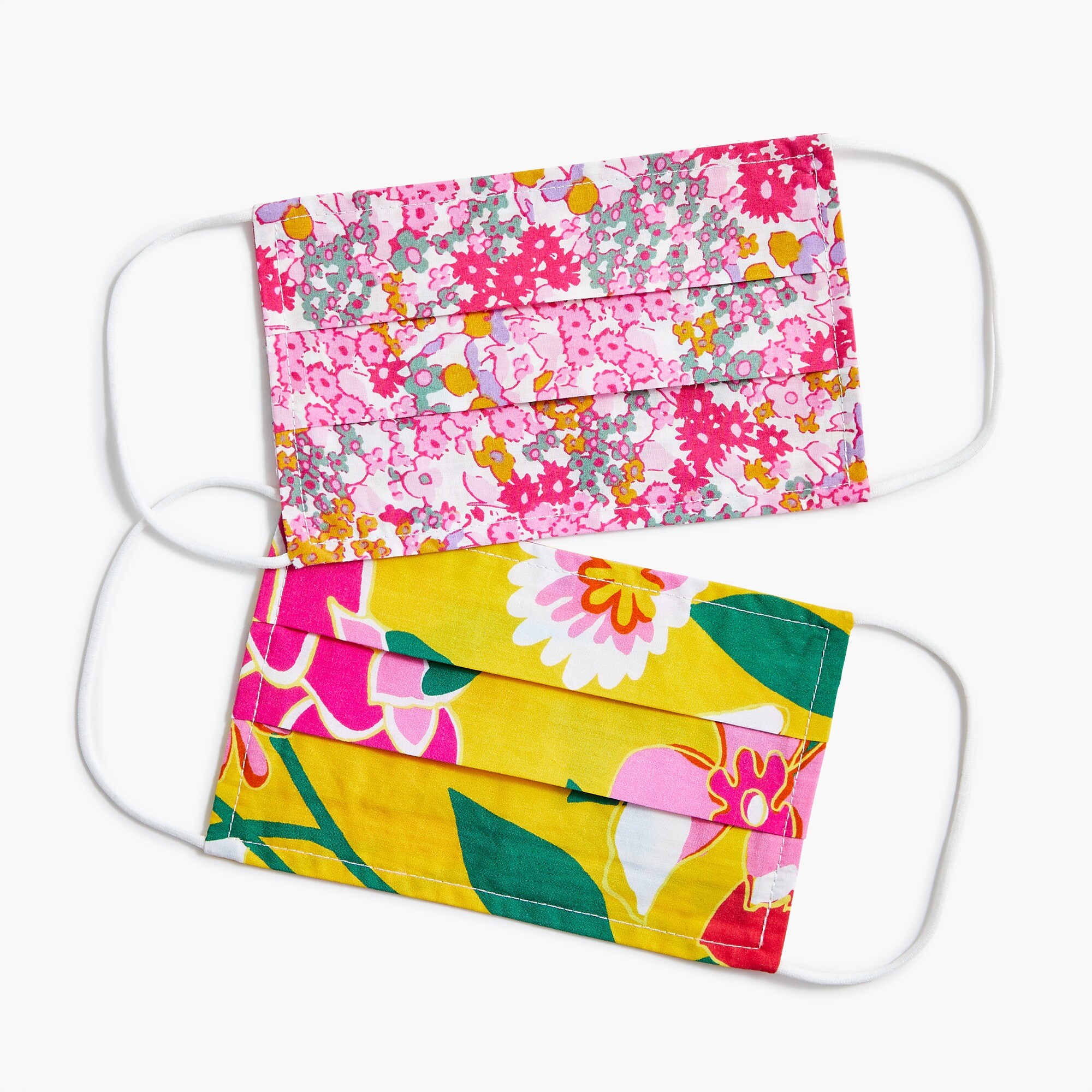 Girls' pack-of-two nonmedical face masks in floral