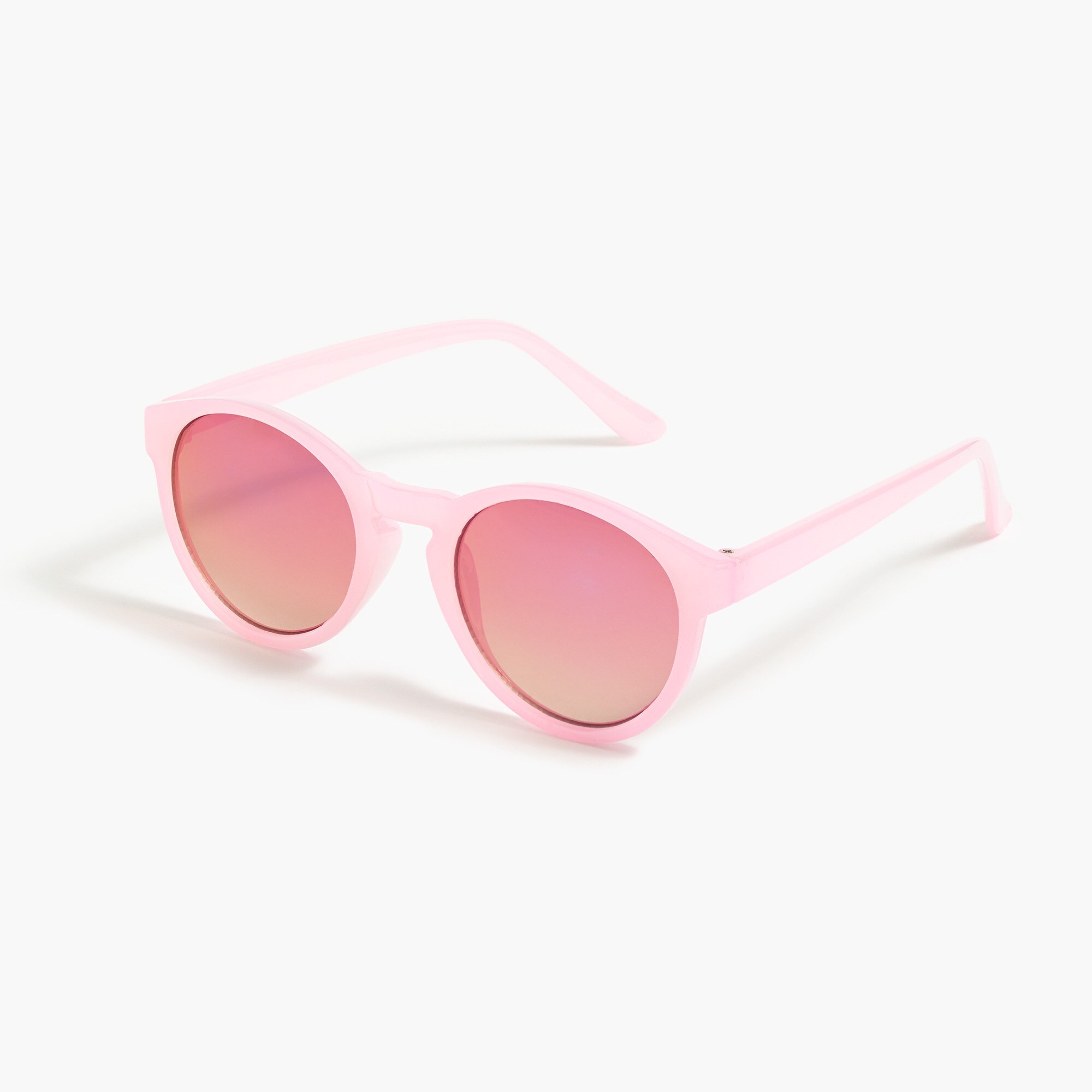 Girls' pink and purple round sunglasses