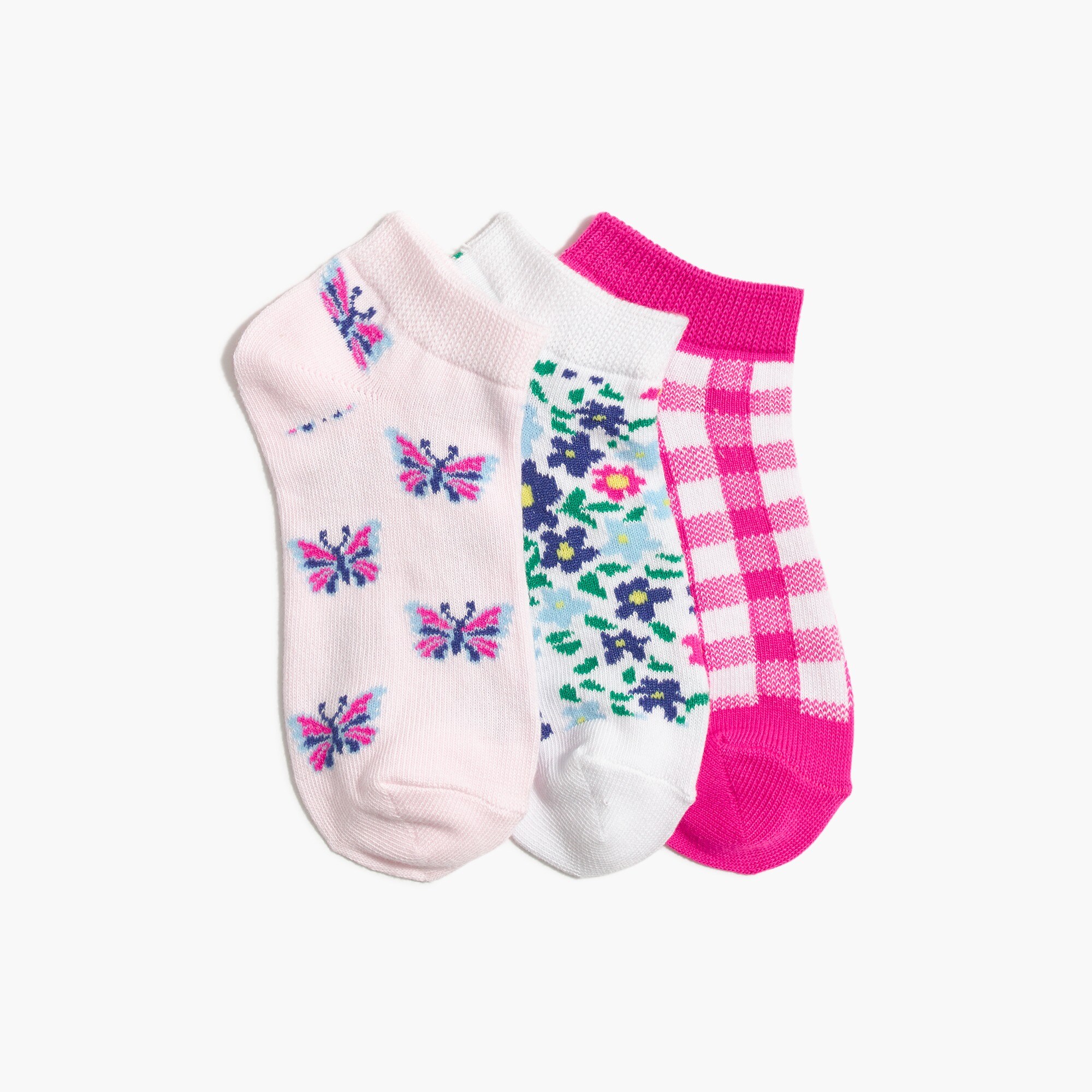 Girls' butterfly skies socks three-pack