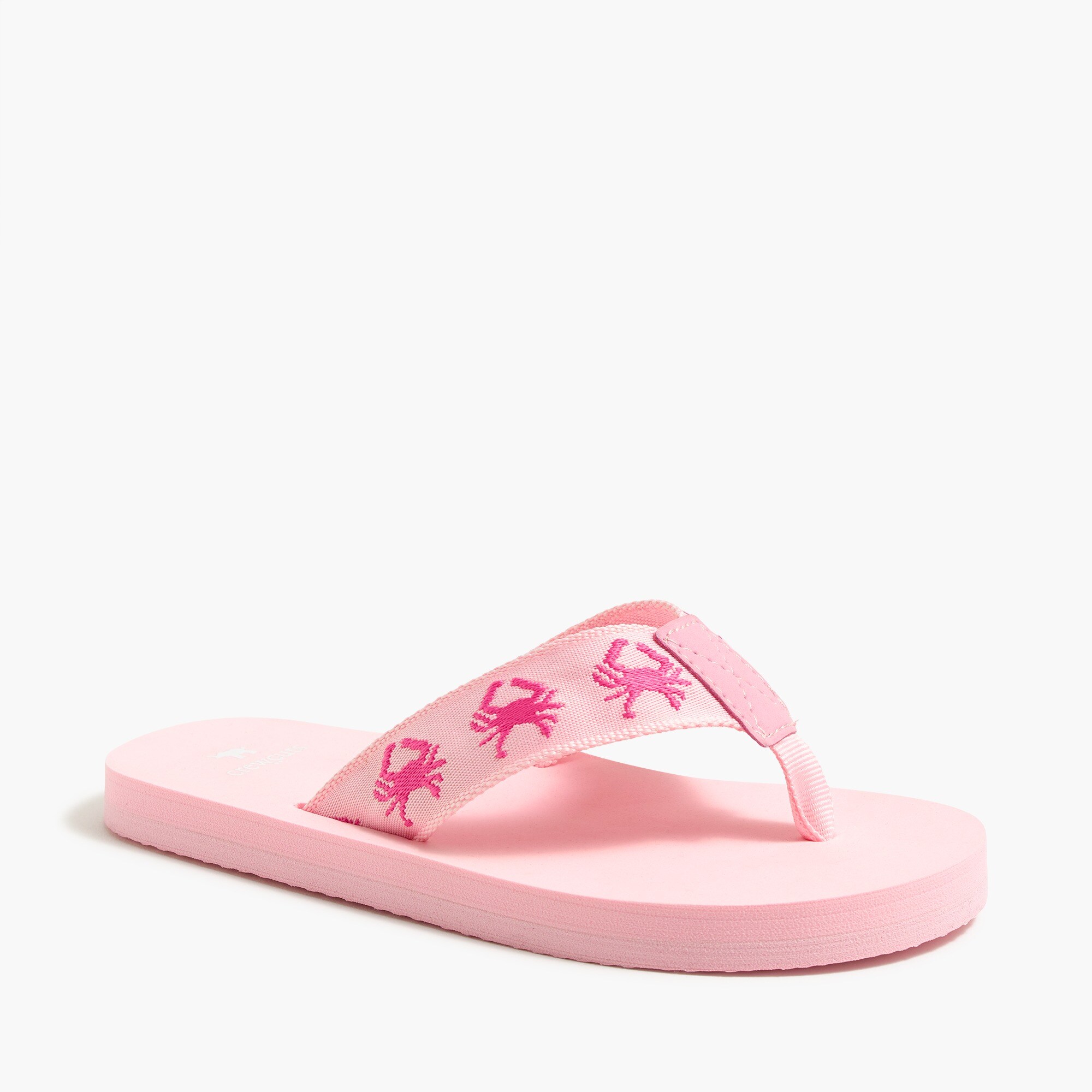 Girls' crab flip flops