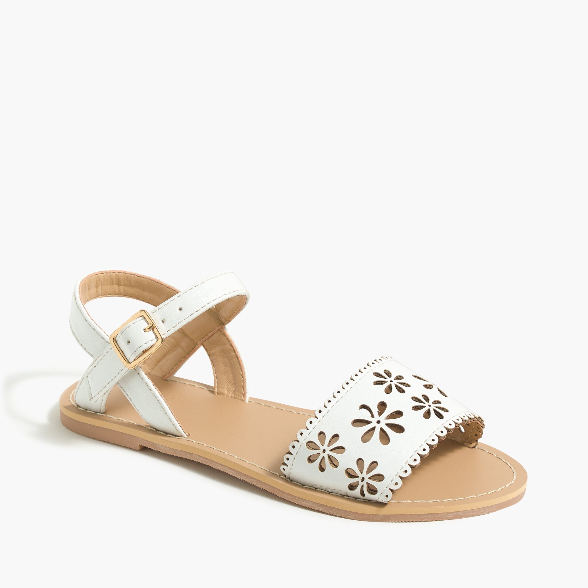 Girls' laser cut sandals